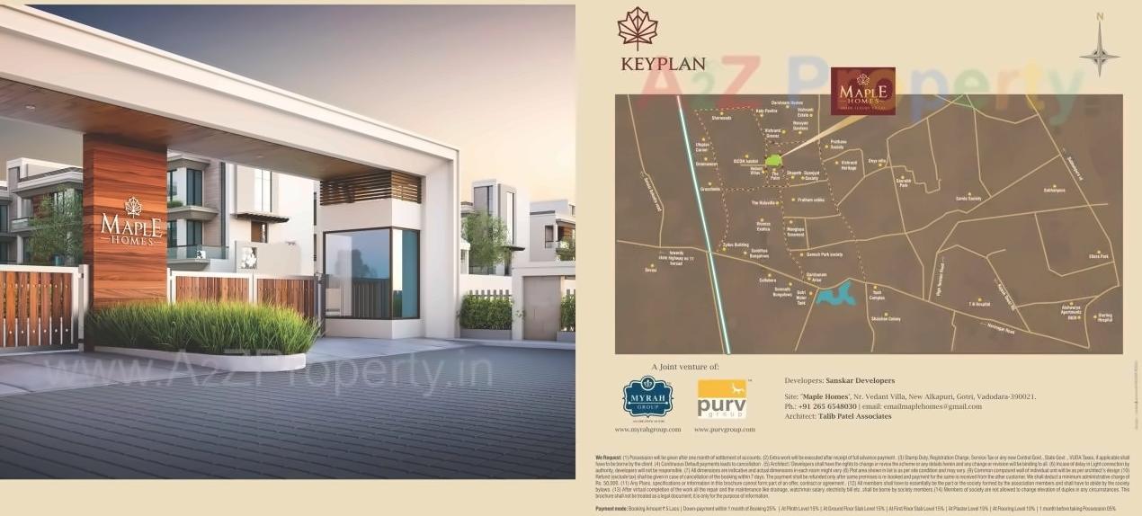  of real estate project Maple Homes located at Gotri, Vadodara, Gujarat