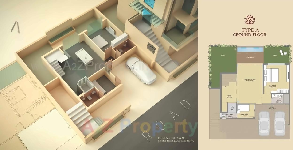 Layout of real estate project Maple Homes located at Gotri, Vadodara, Gujarat