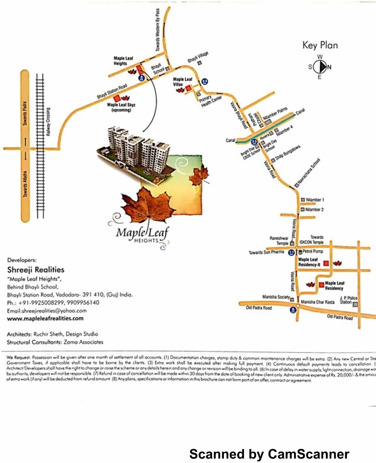  of real estate project Maple Leaf Heights located at Bhayli, Vadodara, Gujarat