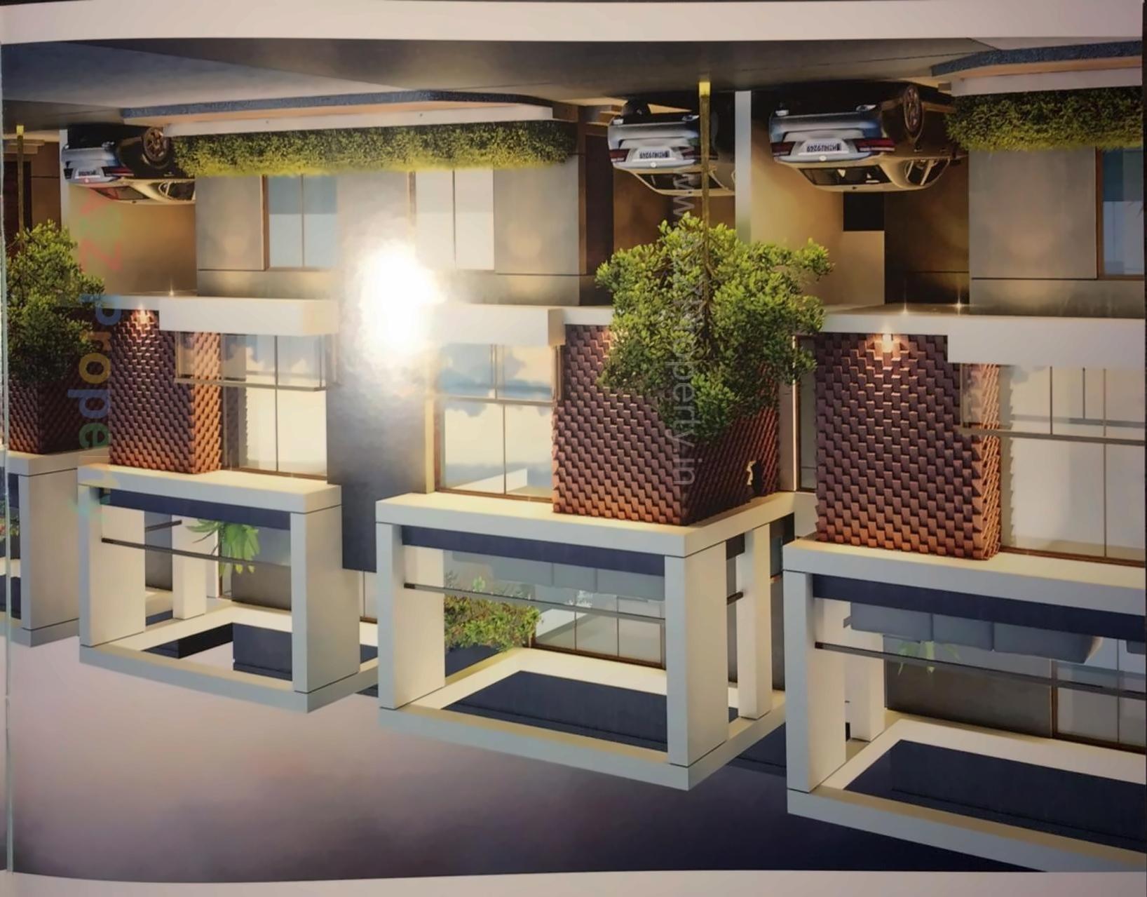 3D Elevation of real estate project Maple Villas located at Vadodara, Vadodara, Gujarat