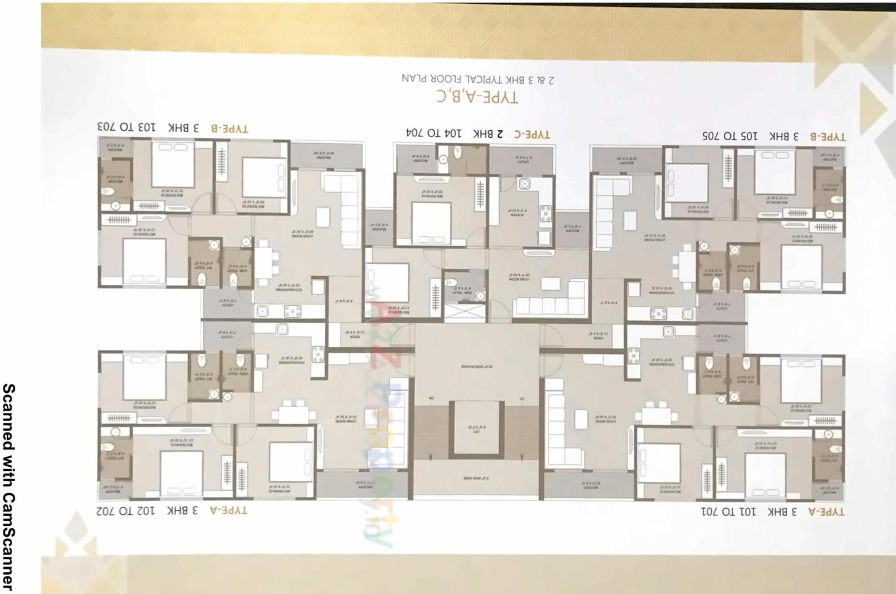 Layout of real estate project Maple Vista located at Atladara, Vadodara, Gujarat