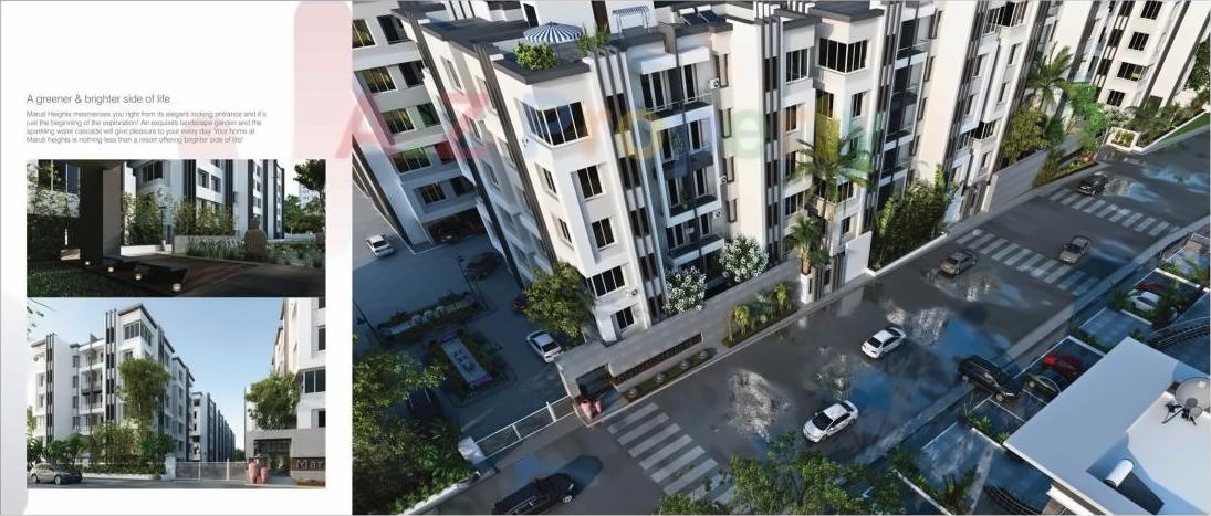 3D Elevation of real estate project Maruti Heights located at Chhani, Vadodara, Gujarat