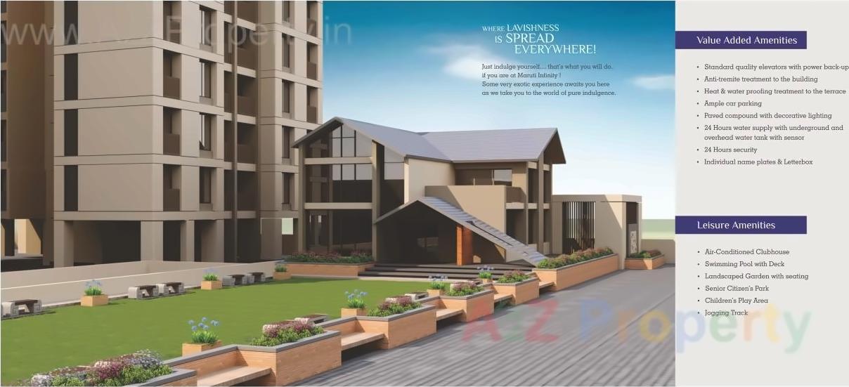 3D Elevation of real estate project Maruti Infinity located at Chhani, Vadodara, Gujarat