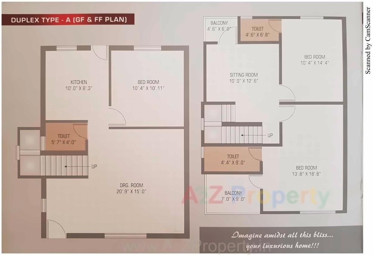 Layout of real estate project Maruti Nandan located at Karodiya, Vadodara, Gujarat