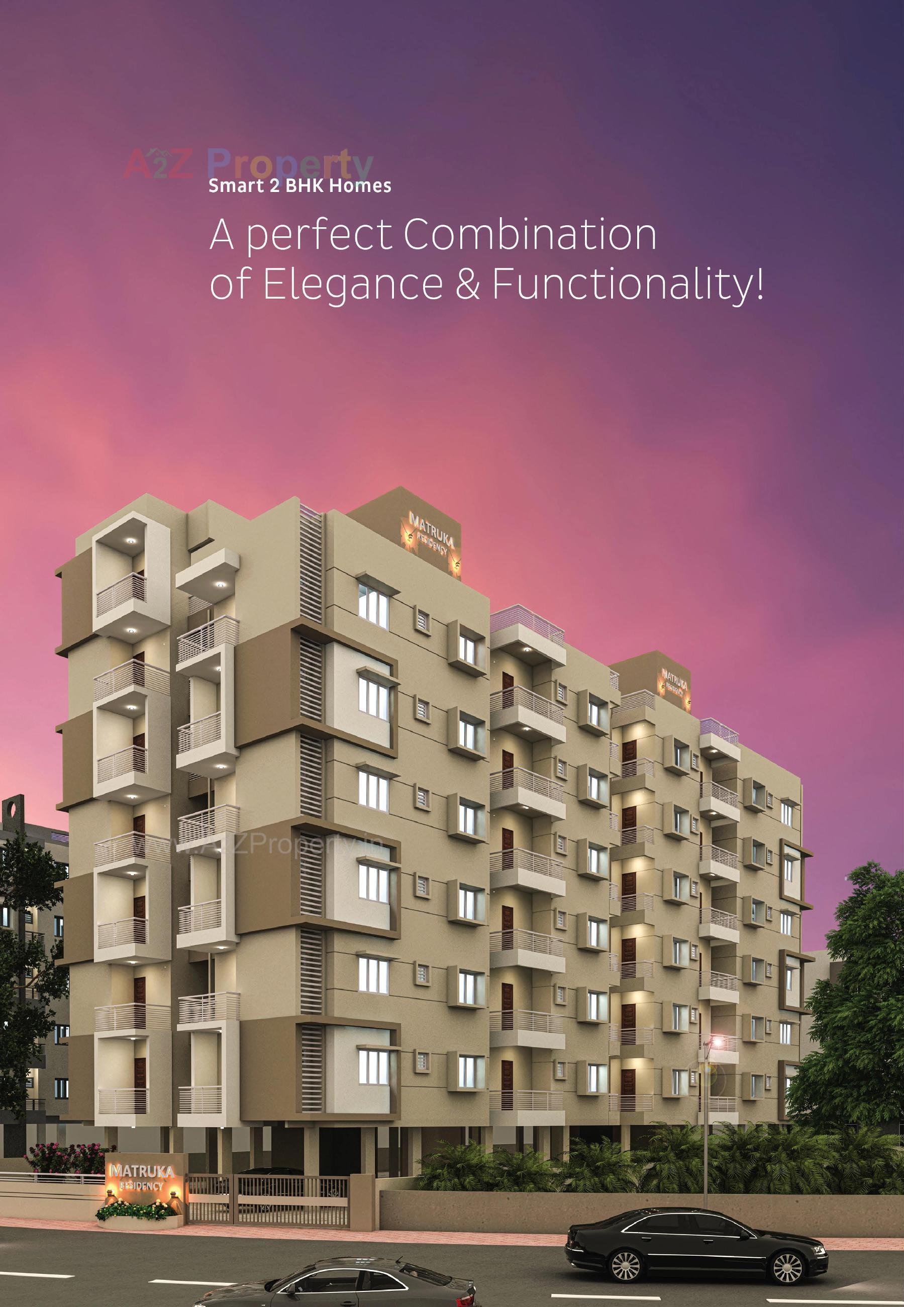3D Elevation of real estate project Matruka Residency located at Vadsar, Vadodara, Gujarat