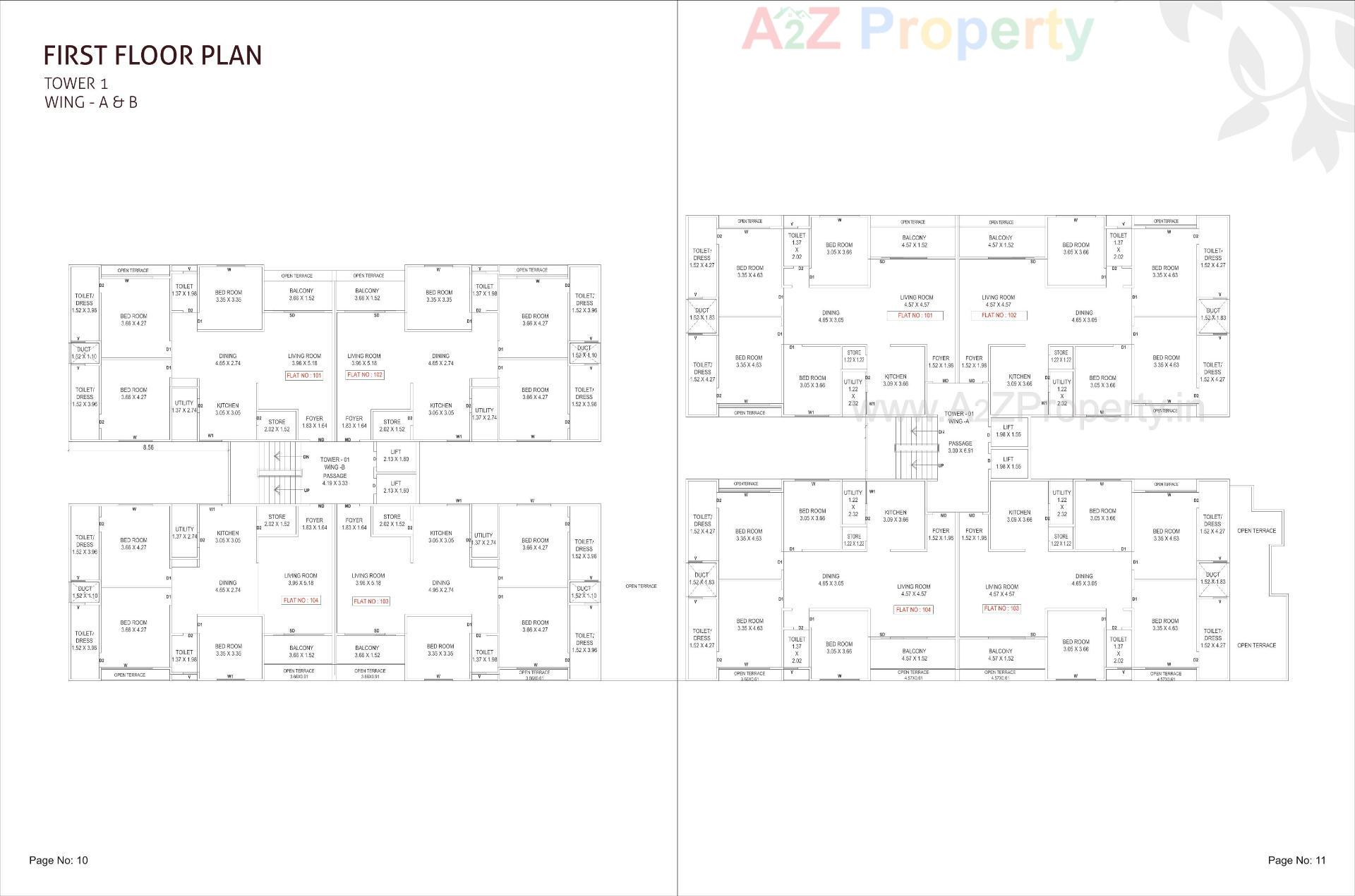 Layout of real estate project Mattrix Aspire located at Atladra, Vadodara, Gujarat