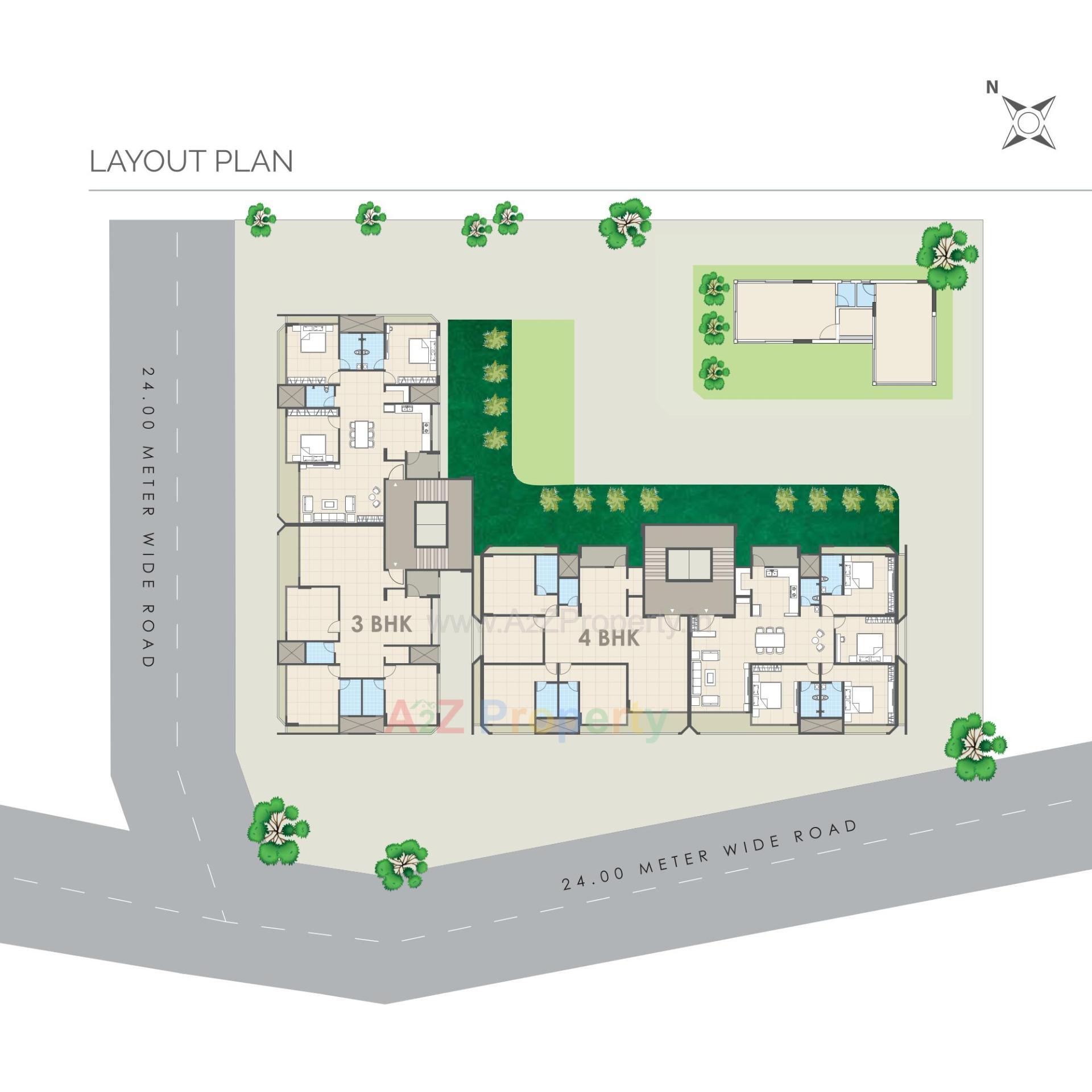 Layout of real estate project Mayur located at Bhayli, Vadodara, Gujarat