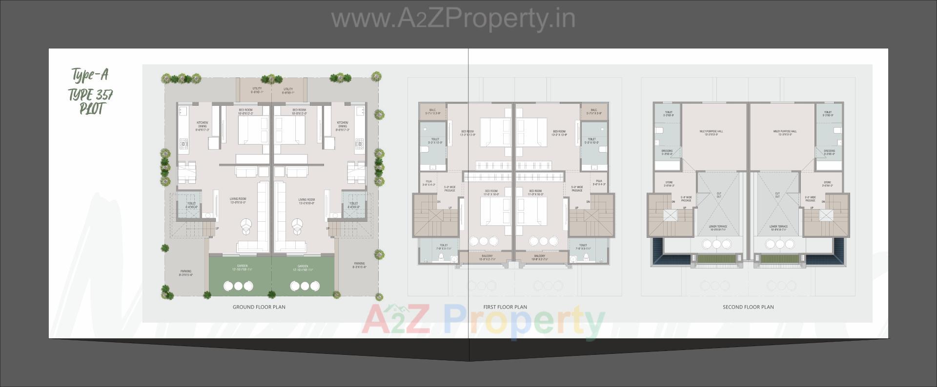 Layout of real estate project Meadows located at Bill, Vadodara, Gujarat