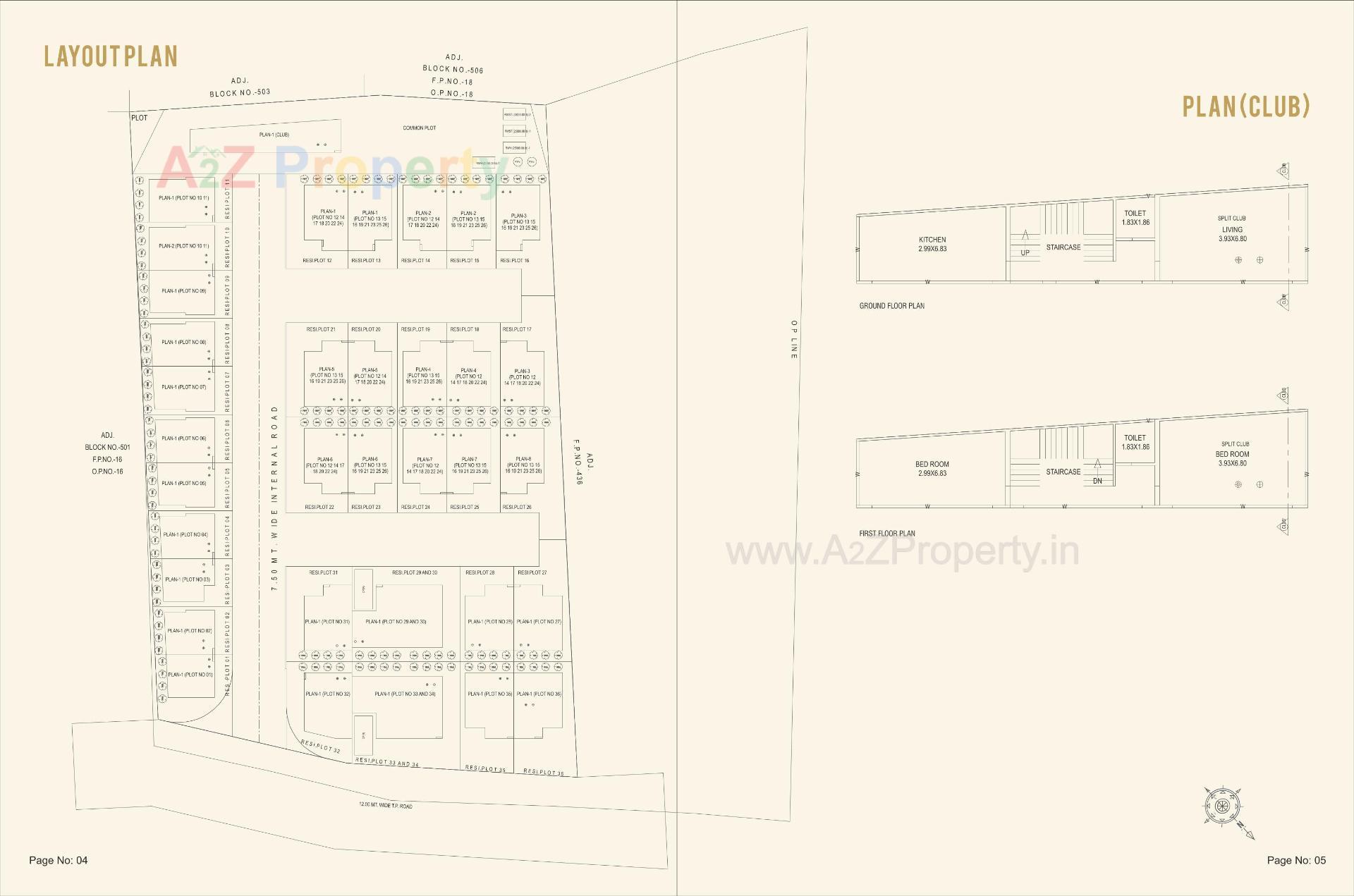 Layout of real estate project Meadows Luxuria located at Bil, Vadodara, Gujarat