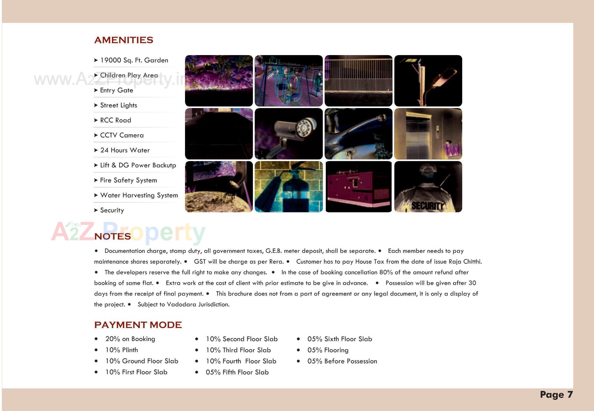  of real estate project Meena Heights Tower located at Tandalja, Vadodara, Gujarat