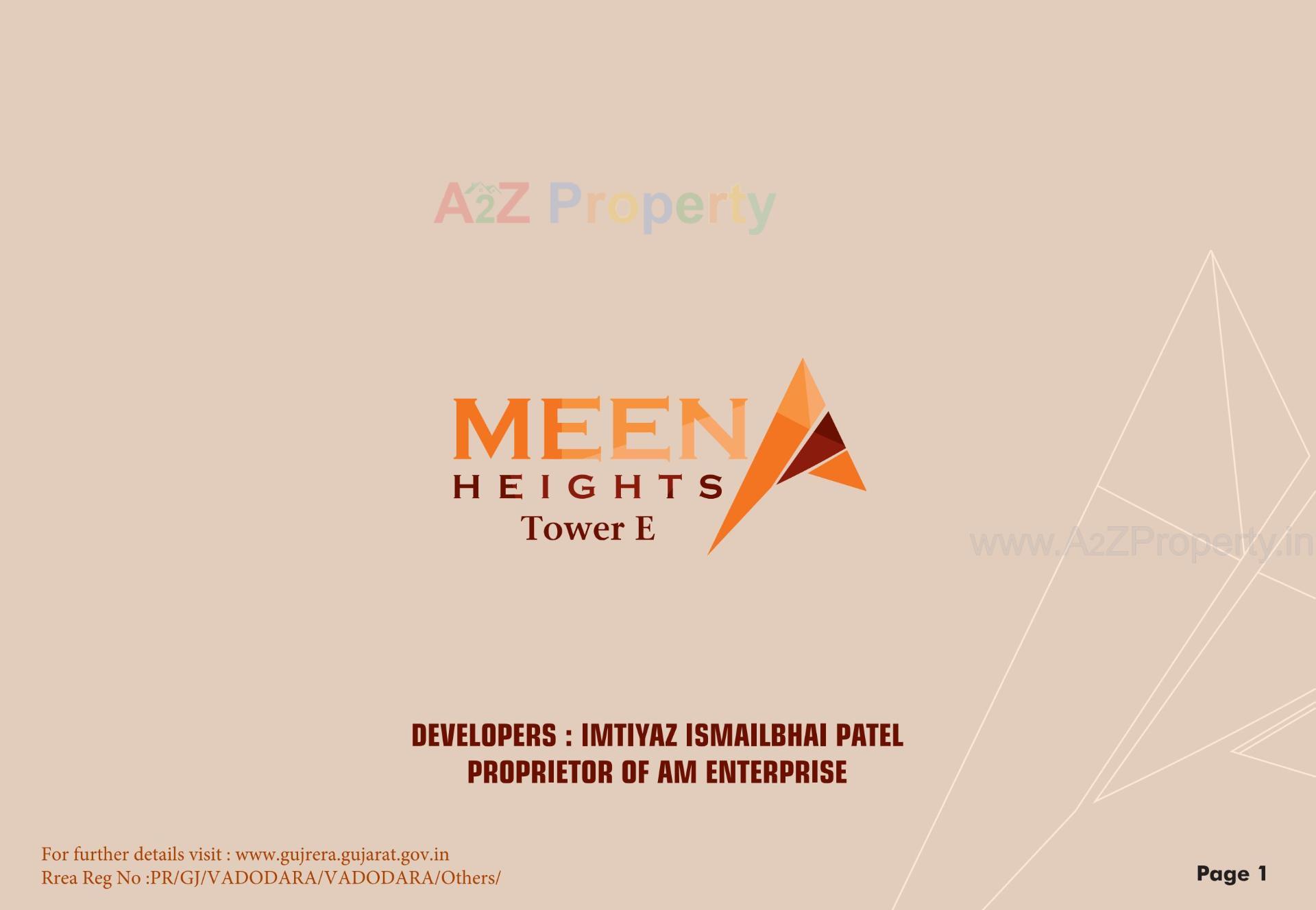  of real estate project Meena Heights Tower located at Tandalja, Vadodara, Gujarat