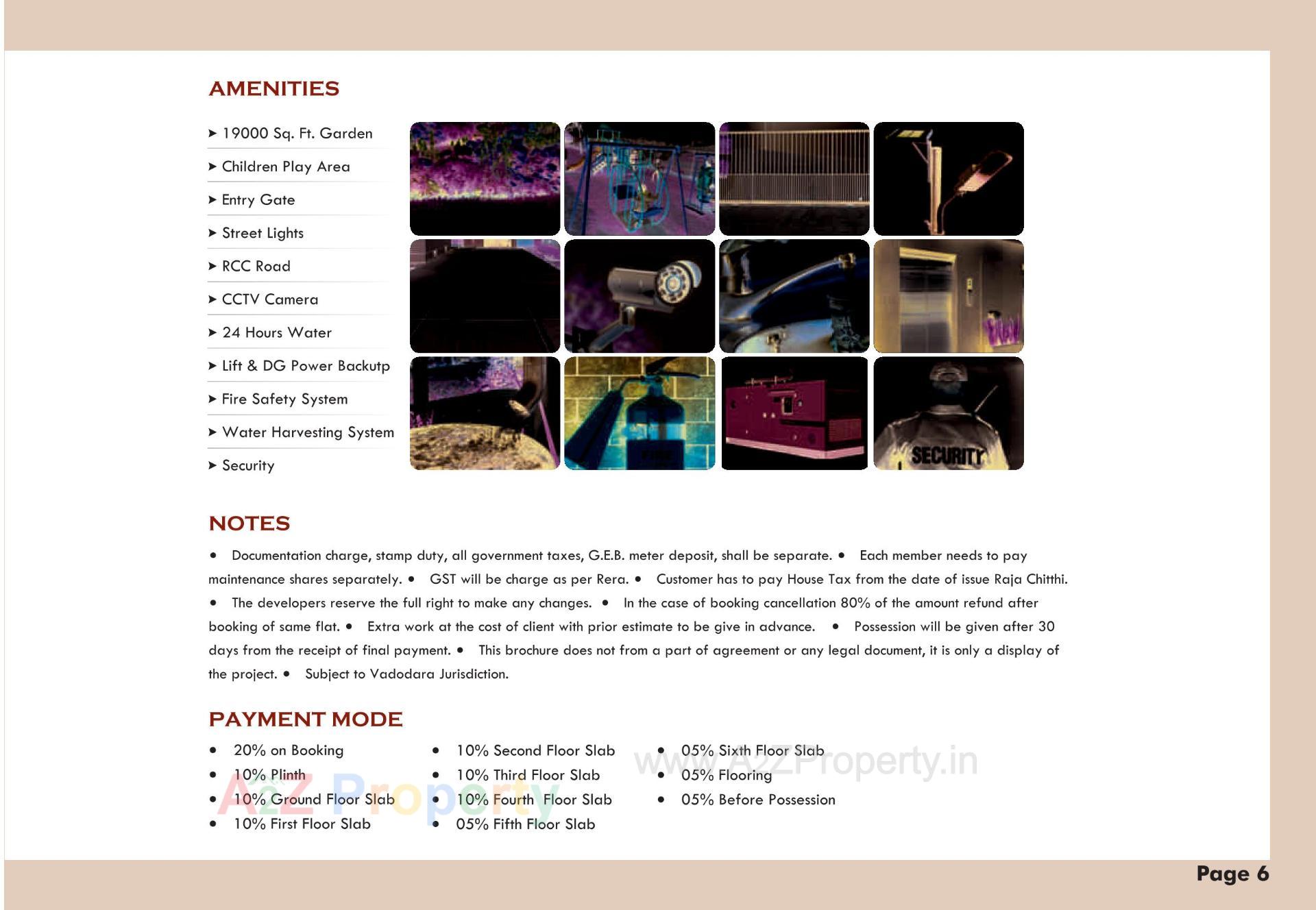  of real estate project Meena Heights Tower located at Tandalja, Vadodara, Gujarat