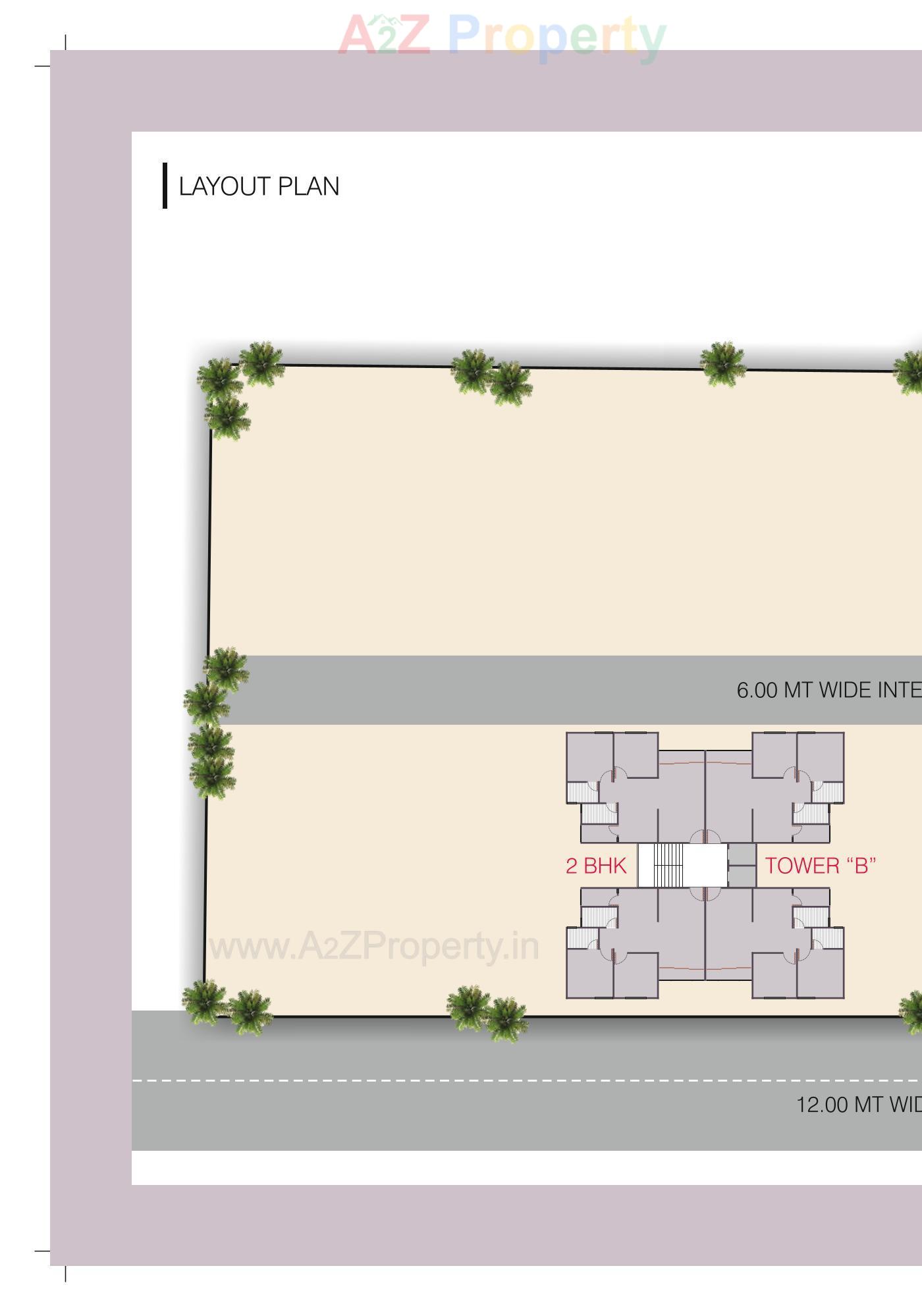 Layout of real estate project Meena Heights located at Tandalja, Vadodara, Gujarat