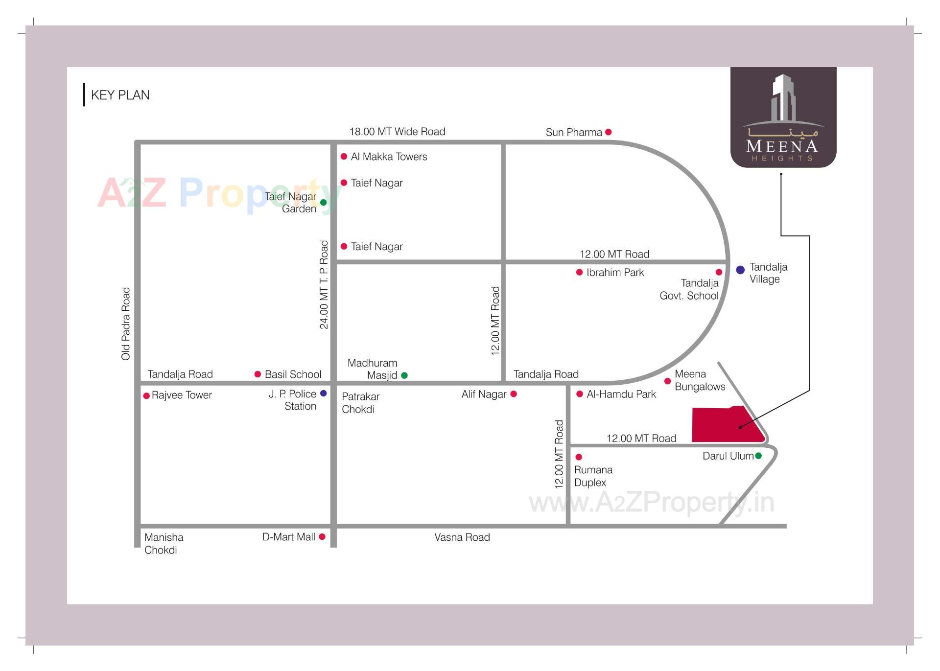  of real estate project Meena Heights located at Tandalja, Vadodara, Gujarat