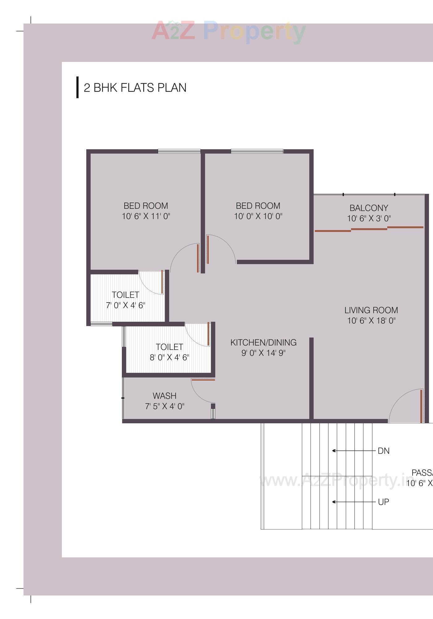 Layout of real estate project Meena Heights located at Tandalja, Vadodara, Gujarat