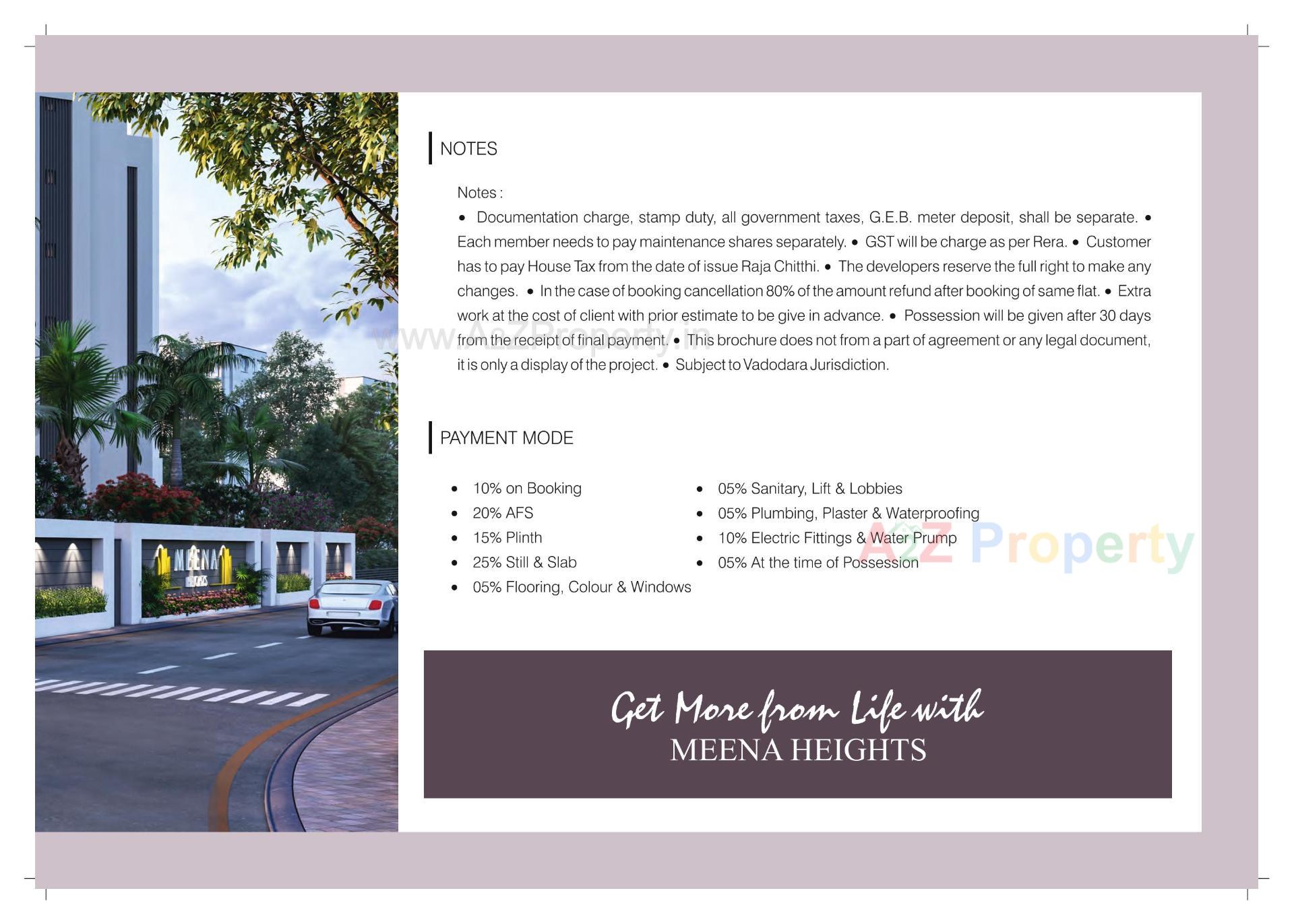  of real estate project Meena Heights located at Tandalja, Vadodara, Gujarat