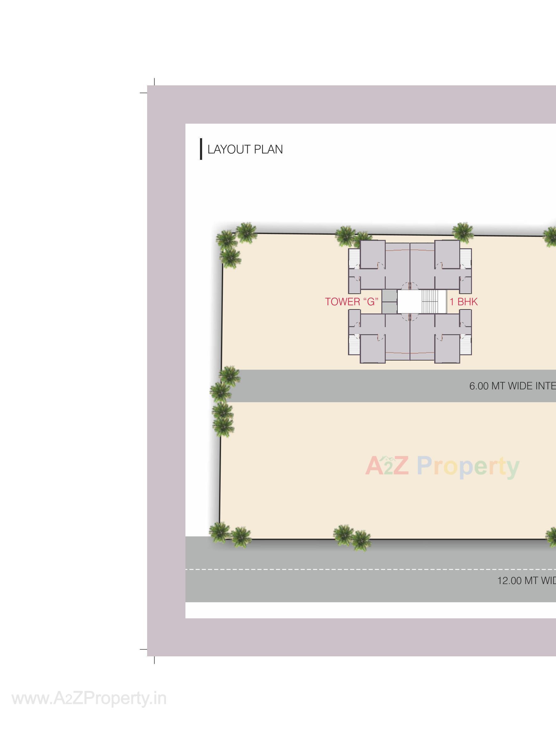 Layout of real estate project Meena Heights located at Tandalja, Vadodara, Gujarat