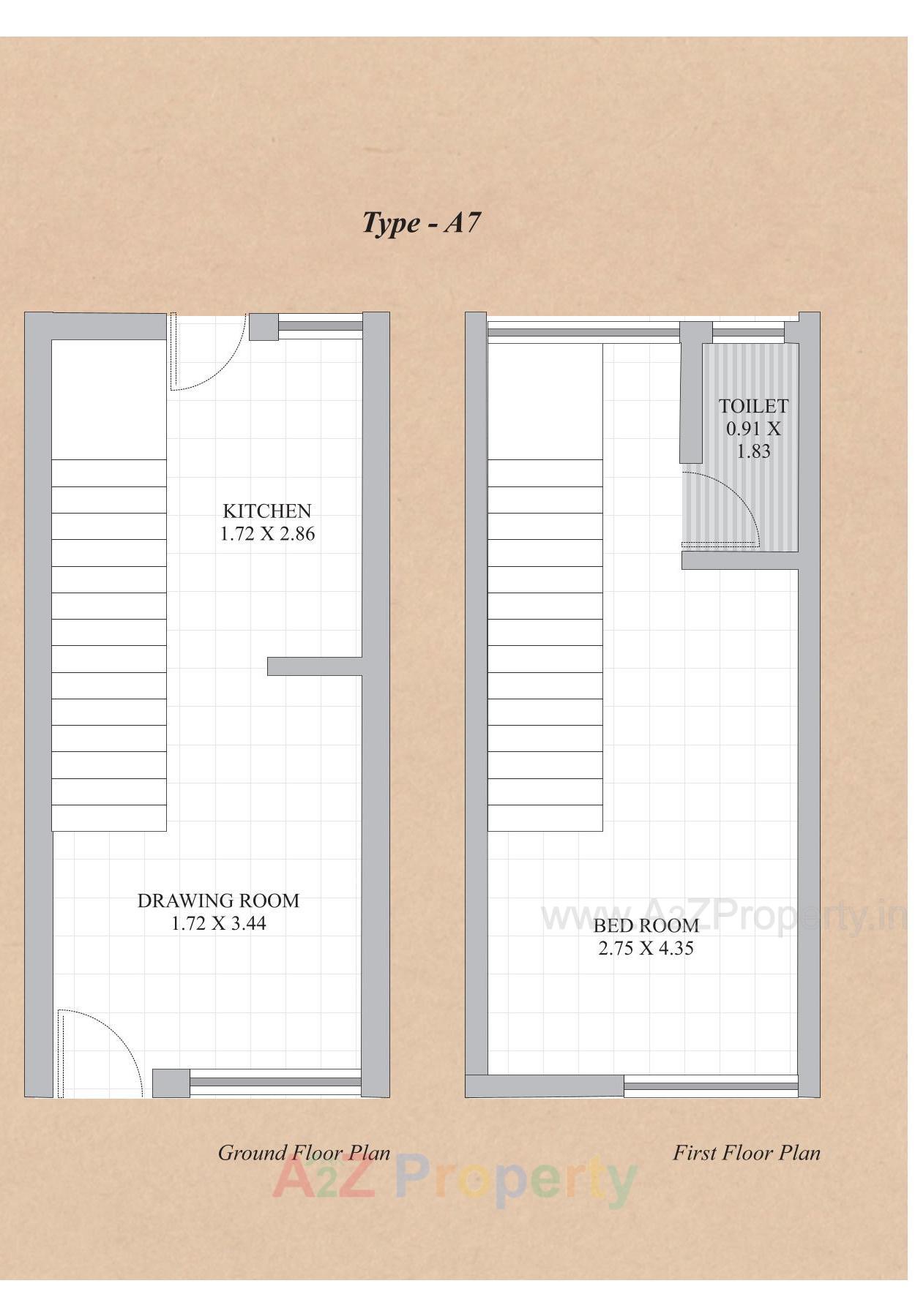 Layout of real estate project Meera 44 Residency located at Padra--kasba, Vadodara, Gujarat