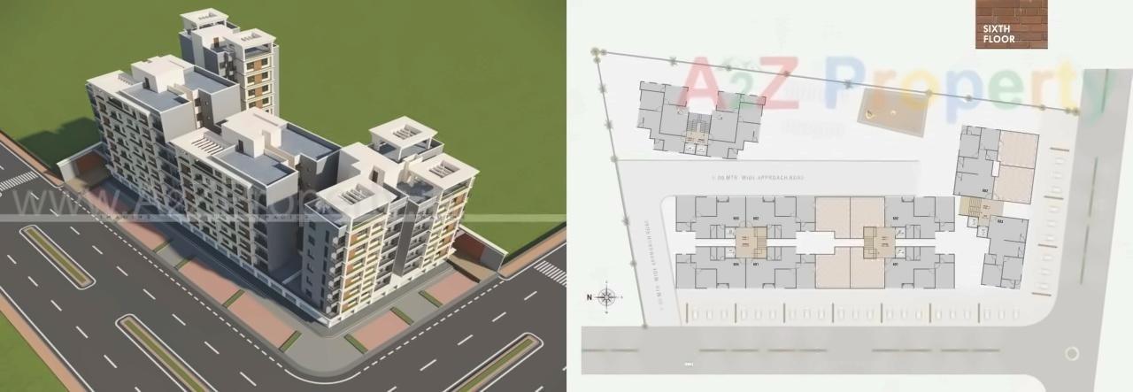 Layout of real estate project Meet Residency located at Vadodara, Vadodara, Gujarat