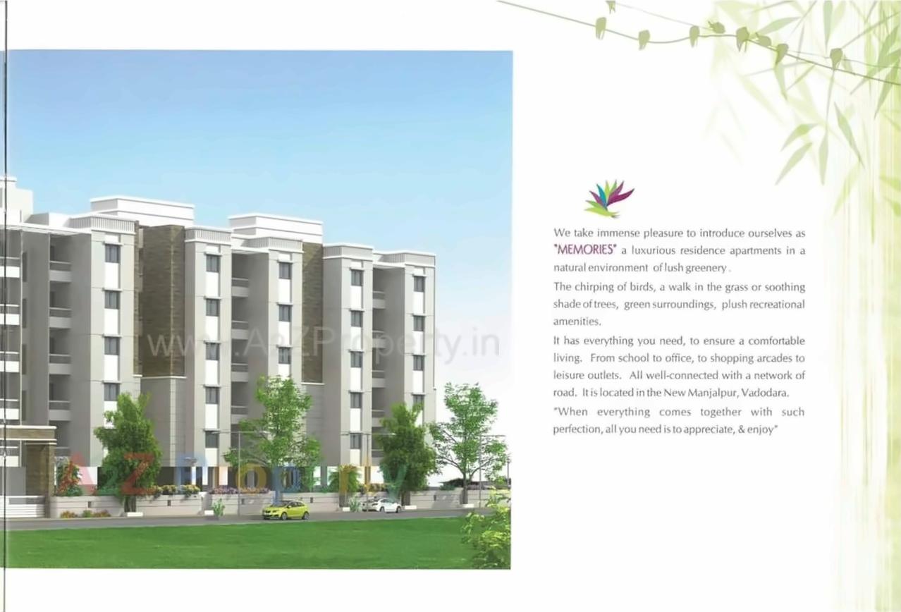 3D Elevation of real estate project Memories located at Vadsar, Vadodara, Gujarat