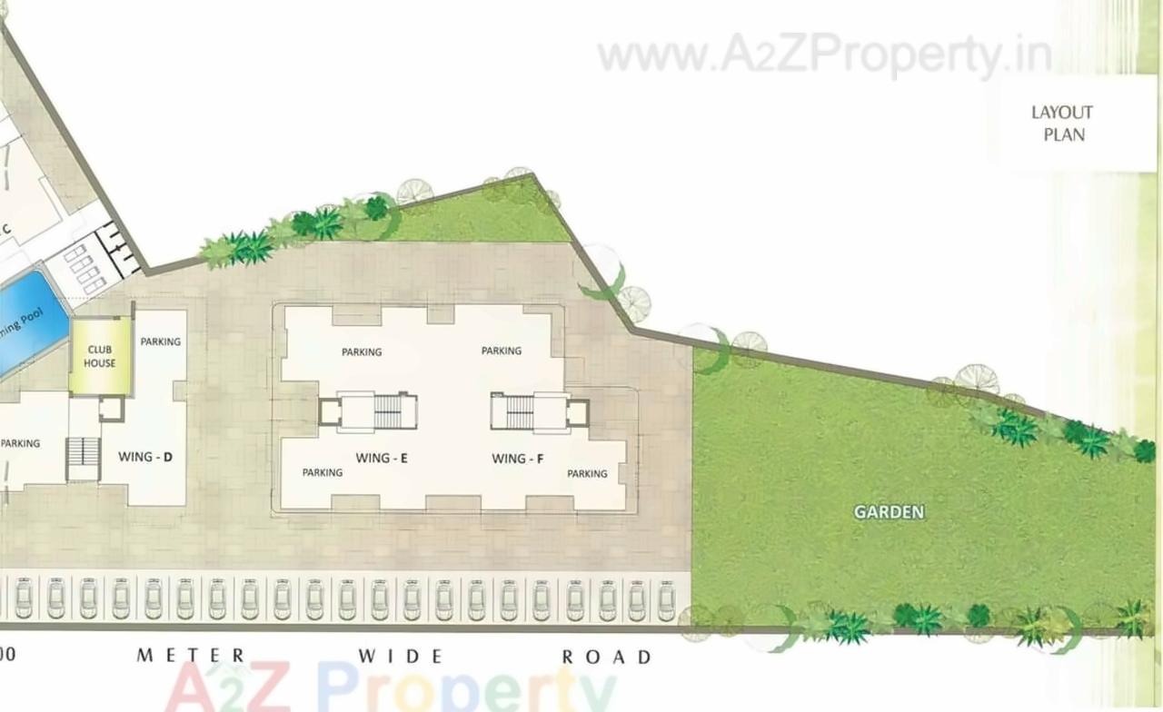 Layout of real estate project Memories located at Vadsar, Vadodara, Gujarat