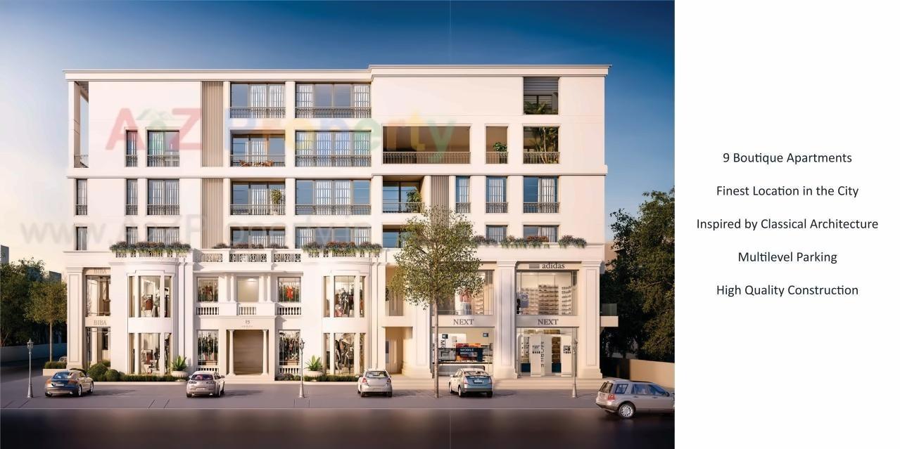 3D Elevation of real estate project Meraki One located at Kasba, Vadodara, Gujarat