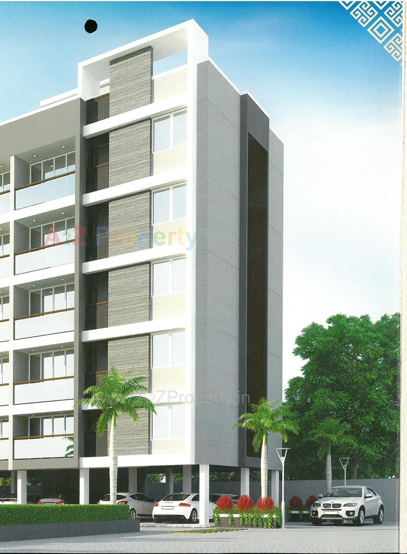 3D Elevation of real estate project Miran Residency located at Tandalaja, Vadodara, Gujarat
