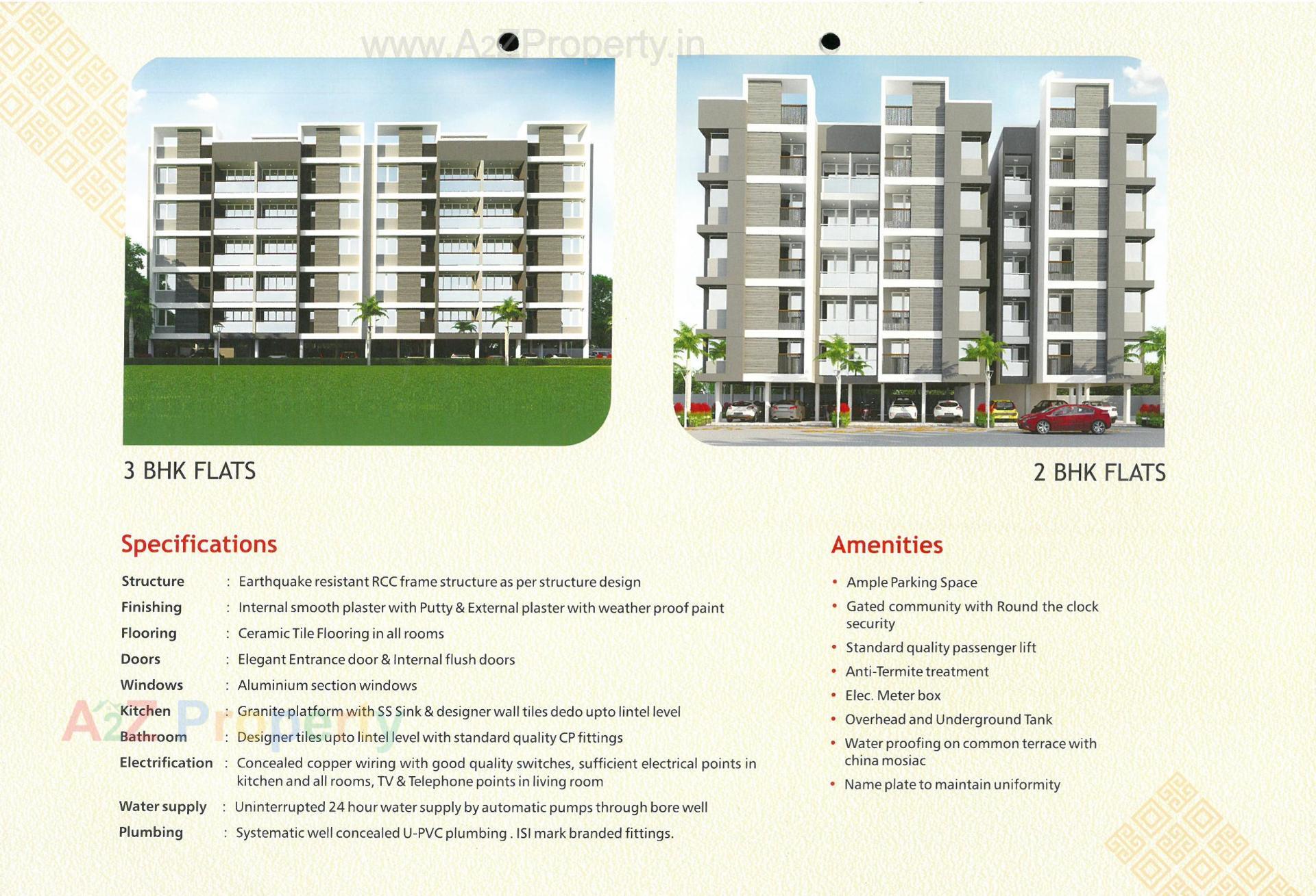  of real estate project Miran Residency located at Tandalaja, Vadodara, Gujarat