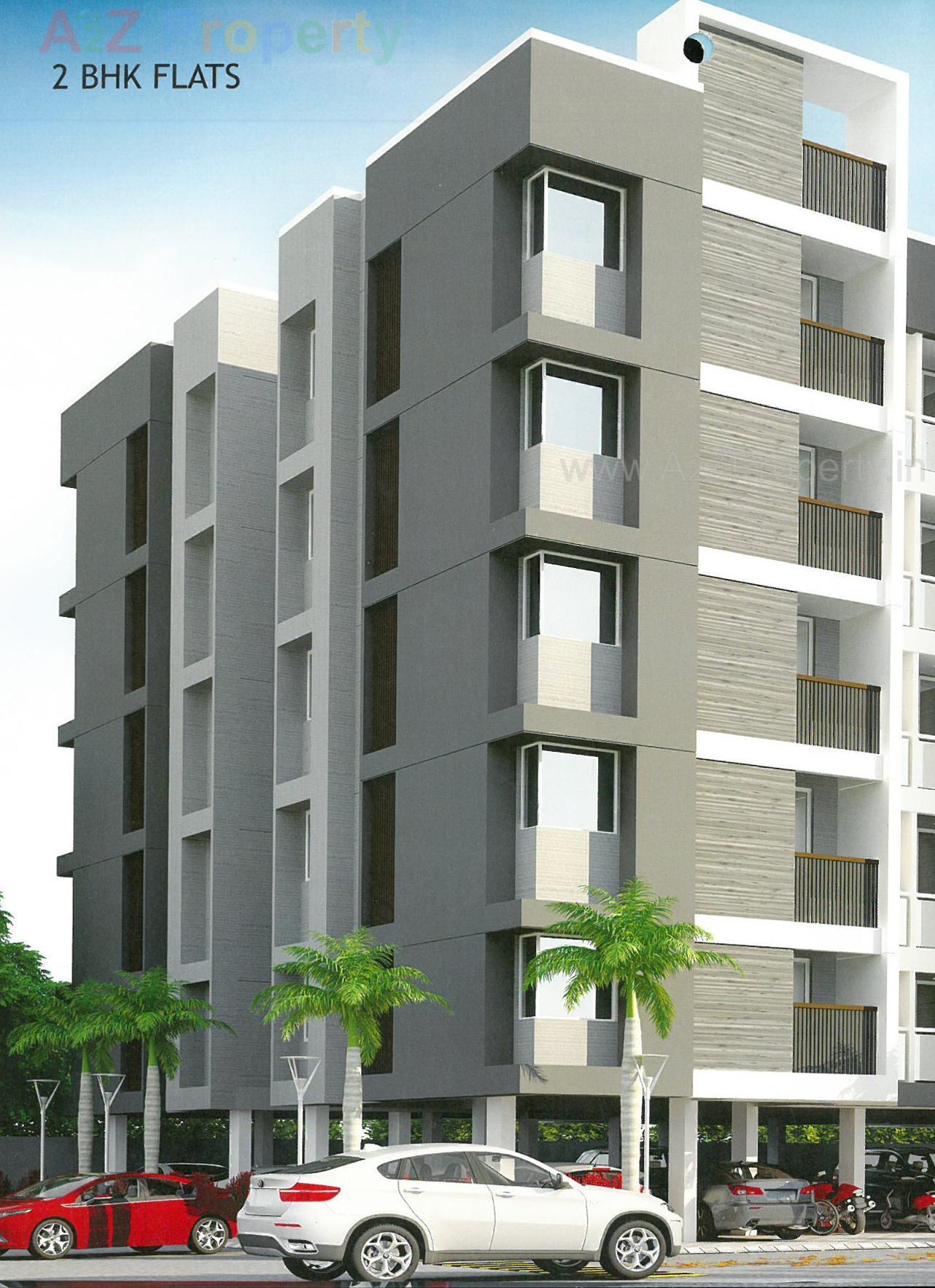 3D Elevation of real estate project Miran Residency located at Tandalaja, Vadodara, Gujarat