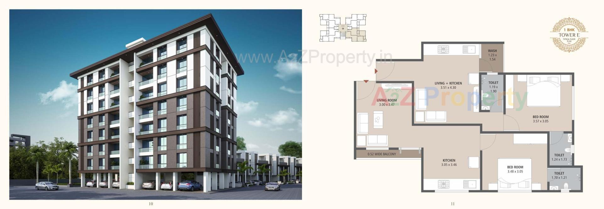 Layout of real estate project Mudibhavan Residency located at Bapod, Vadodara, Gujarat