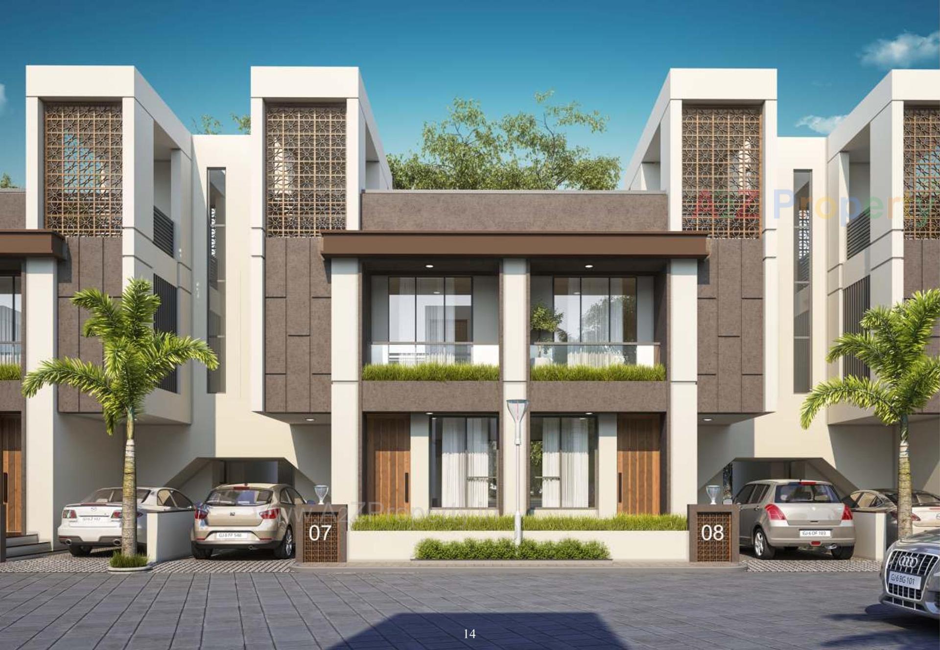 3D Elevation of real estate project Mudibhavan Residency located at Bapod, Vadodara, Gujarat