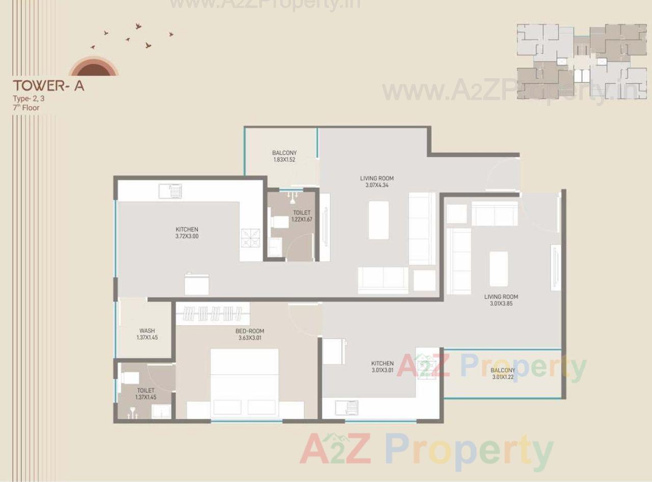 Layout of real estate project Mudra Elegance located at Atladara, Vadodara, Gujarat