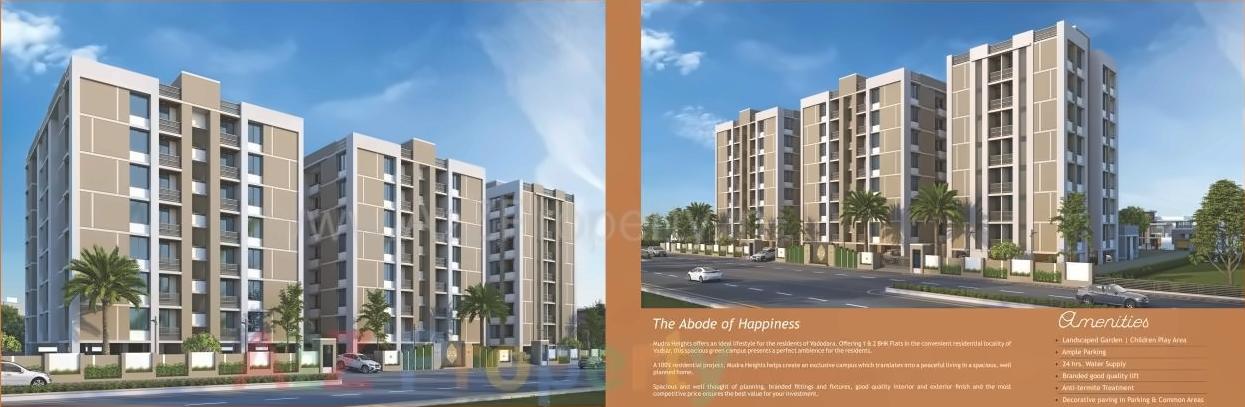 3D Elevation of real estate project Mudra Heights located at Vadsar, Vadodara, Gujarat