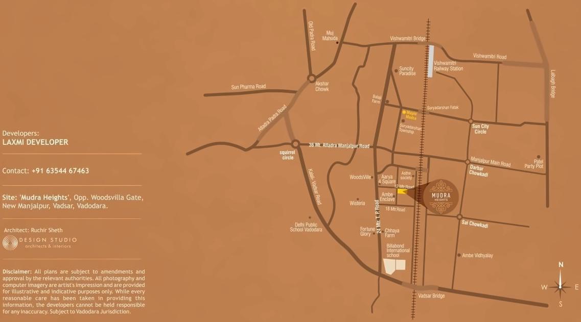  of real estate project Mudra Heights located at Vadsar, Vadodara, Gujarat