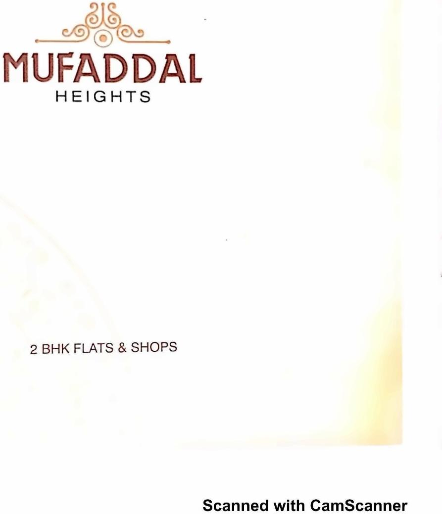  of real estate project Mufaddal Heights located at Bapod, Vadodara, Gujarat