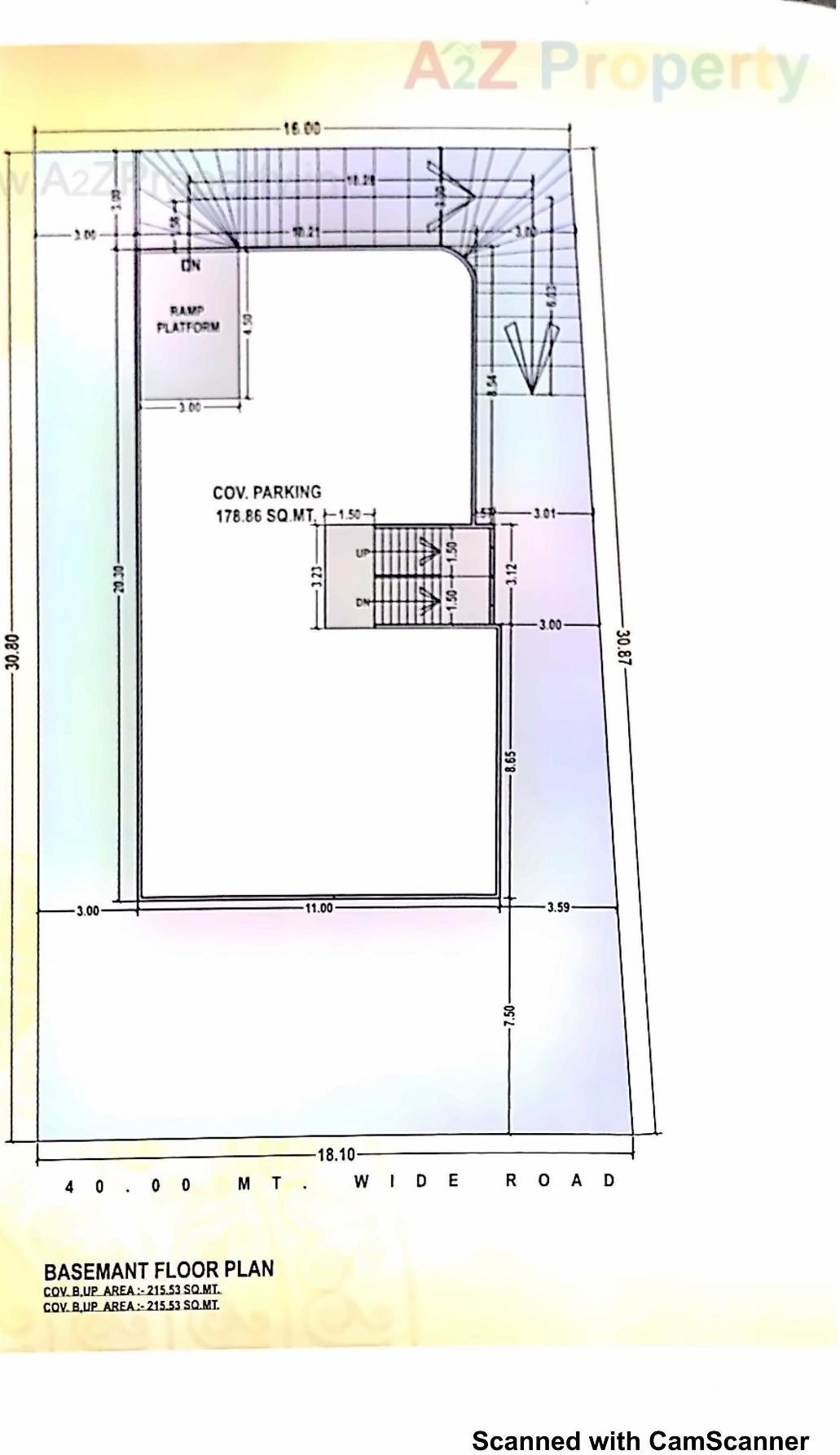 Layout of real estate project Mufaddal Heights located at Bapod, Vadodara, Gujarat