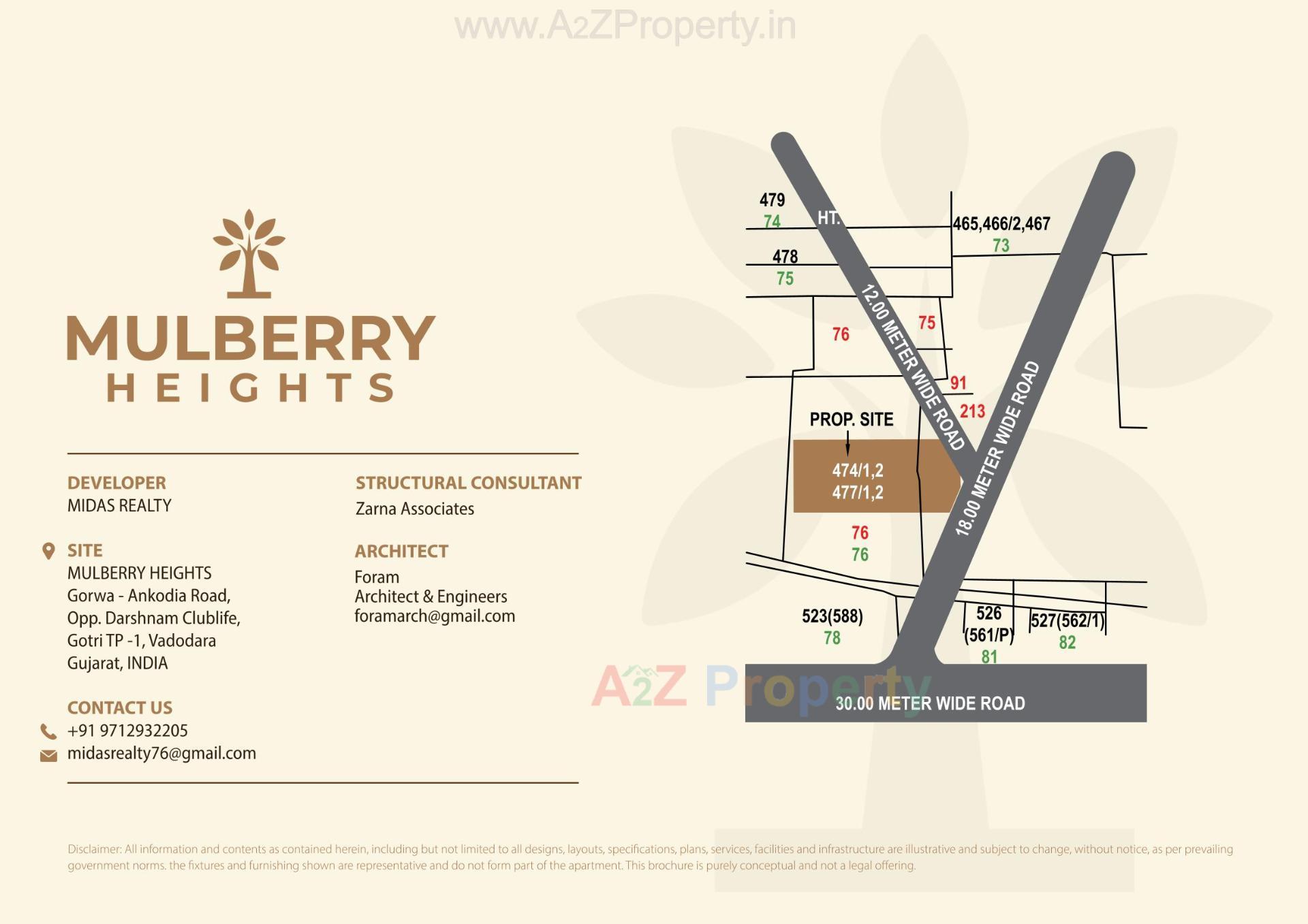  of real estate project Mulberry Heights located at Gorwa--ankodia, Vadodara, Gujarat