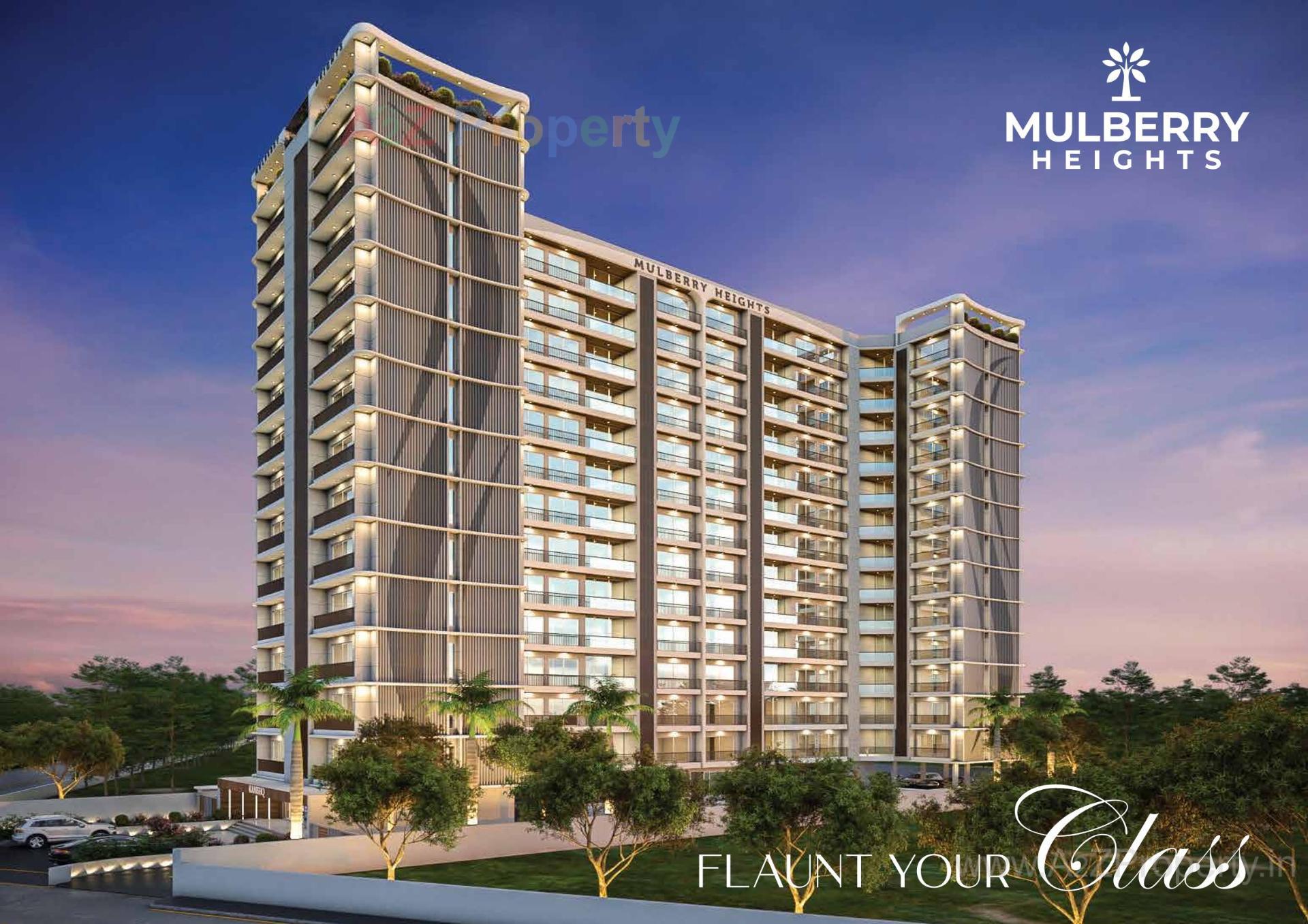 3D Elevation of real estate project Mulberry Heights located at Gorwa--ankodia, Vadodara, Gujarat