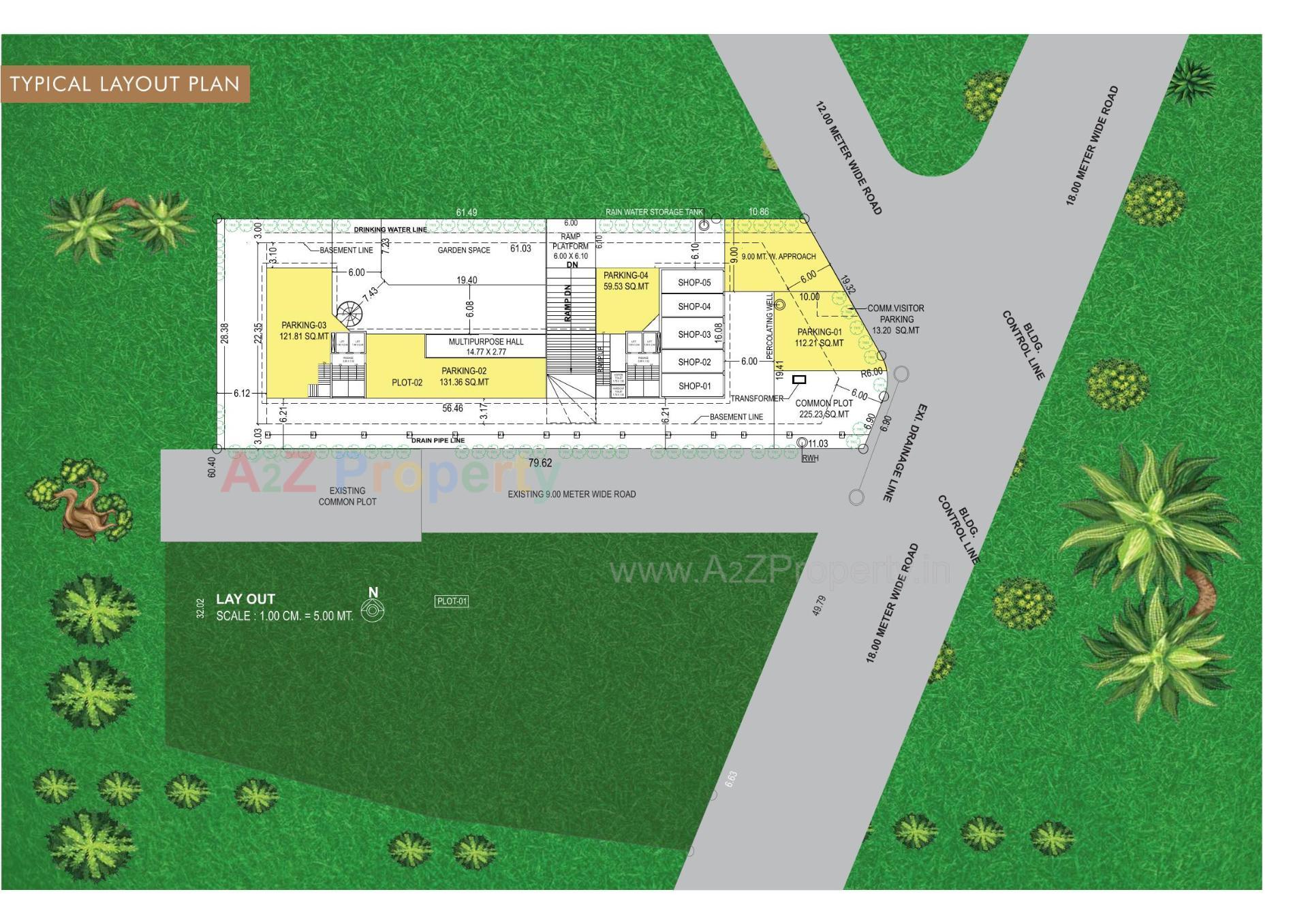 Layout of real estate project Mulberry Heights located at Gorwa--ankodia, Vadodara, Gujarat