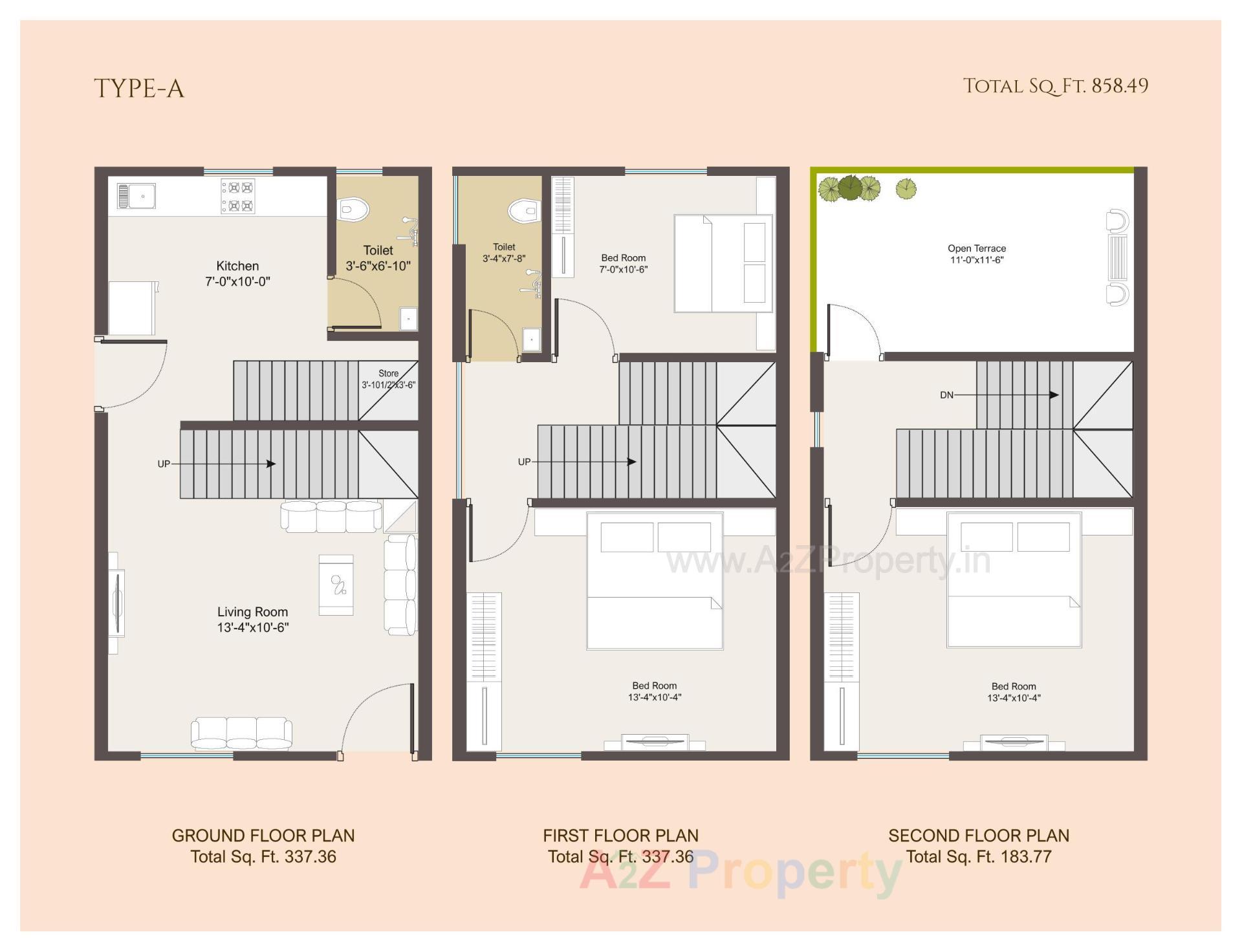 Layout of real estate project Murtuza Park located at Gorva, Vadodara, Gujarat