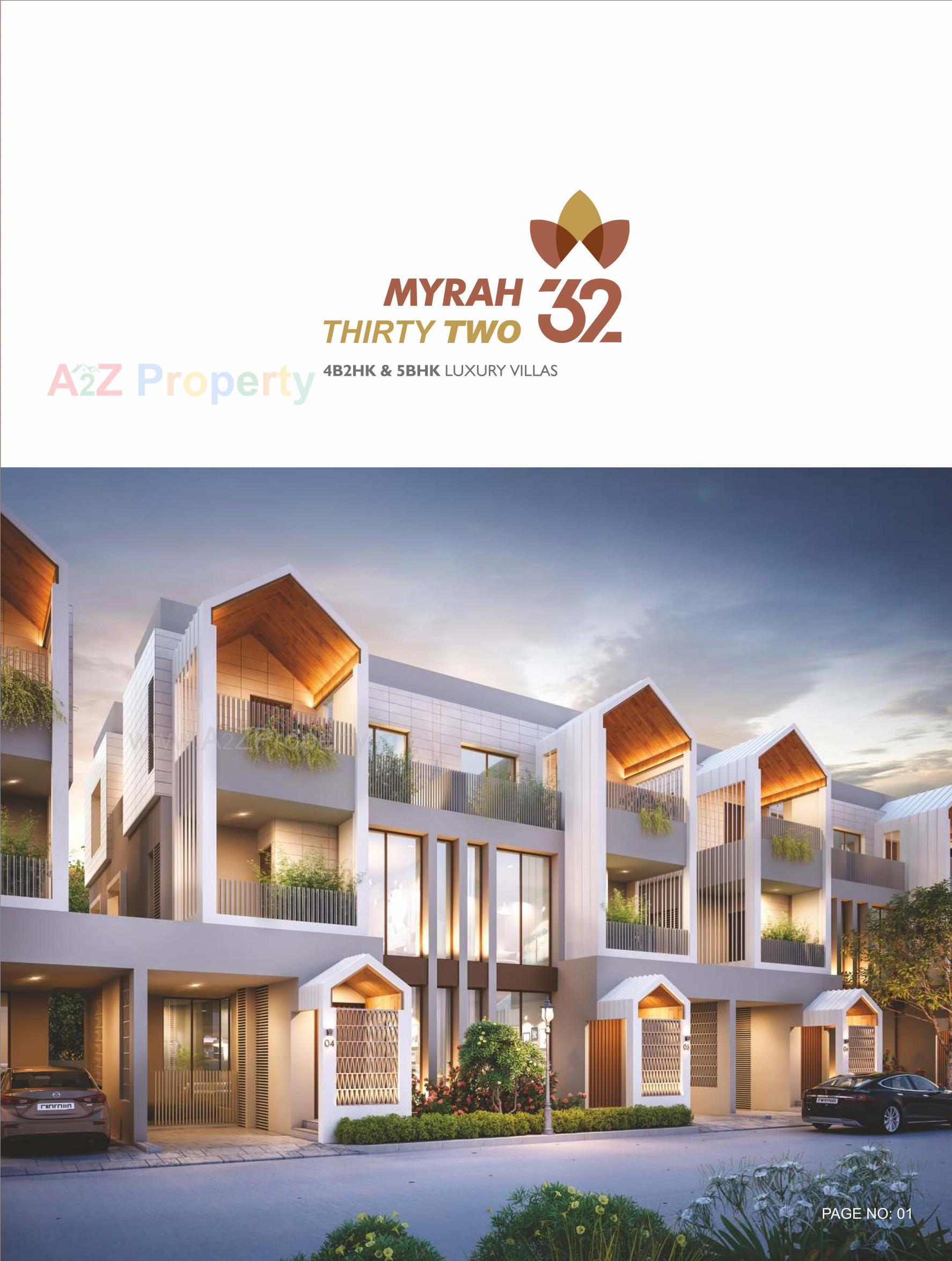 3D Elevation of real estate project Myrah located at Chhani, Vadodara, Gujarat