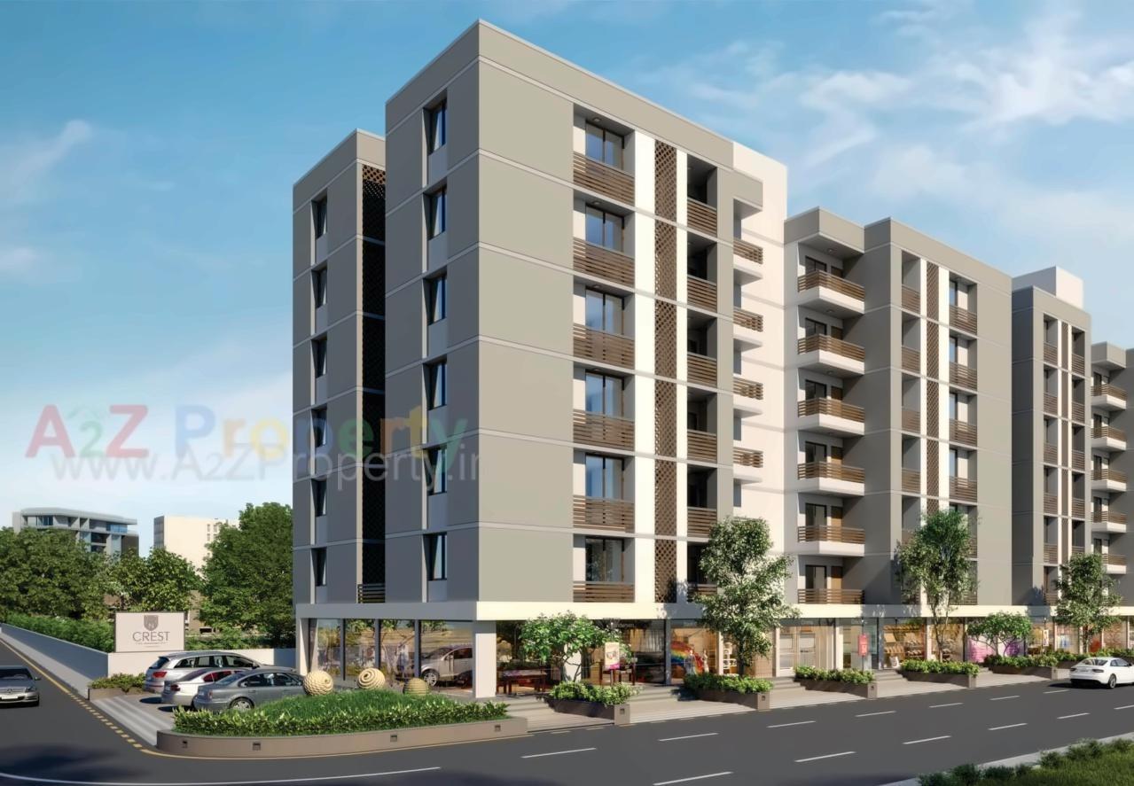 3D Elevation of real estate project N Crest located at Sevasi, Vadodara, Gujarat