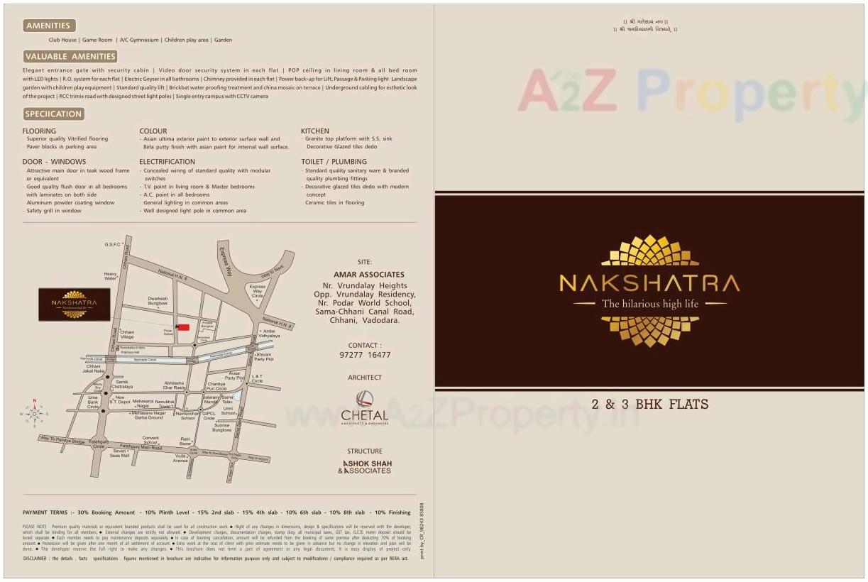  of real estate project Nakshatra Heights located at Chhani, Vadodara, Gujarat