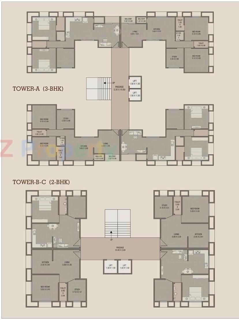 Layout of real estate project Nakshatra Heights located at Chhani, Vadodara, Gujarat