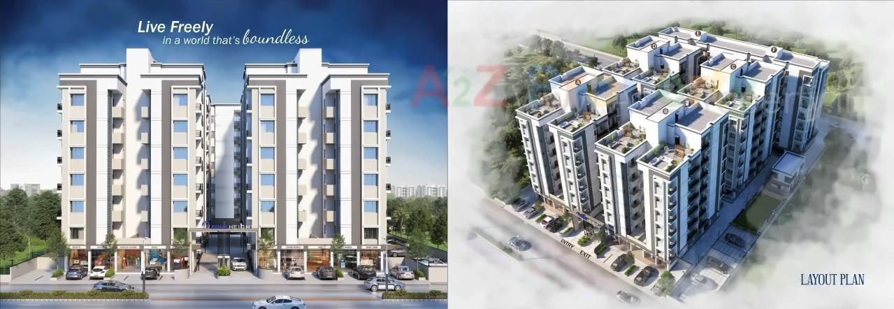 3D Elevation of real estate project Naman Height located at Kapurai, Vadodara, Gujarat