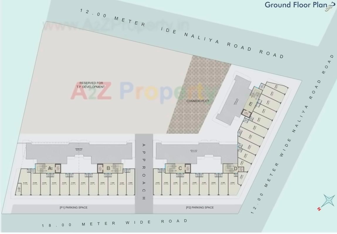 Layout of real estate project Nand Exotica located at Bill, Vadodara, Gujarat