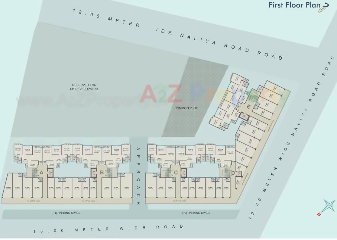 Layout of real estate project Nand Exotica located at Bill, Vadodara, Gujarat