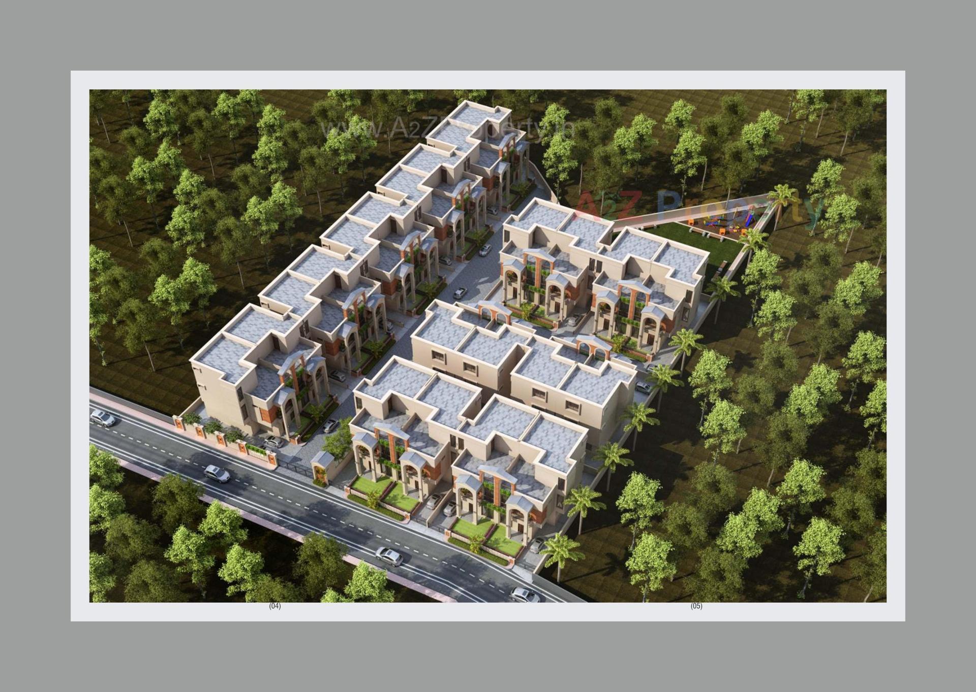 3D Elevation of real estate project Nand Upvan located at Kapurai, Vadodara, Gujarat