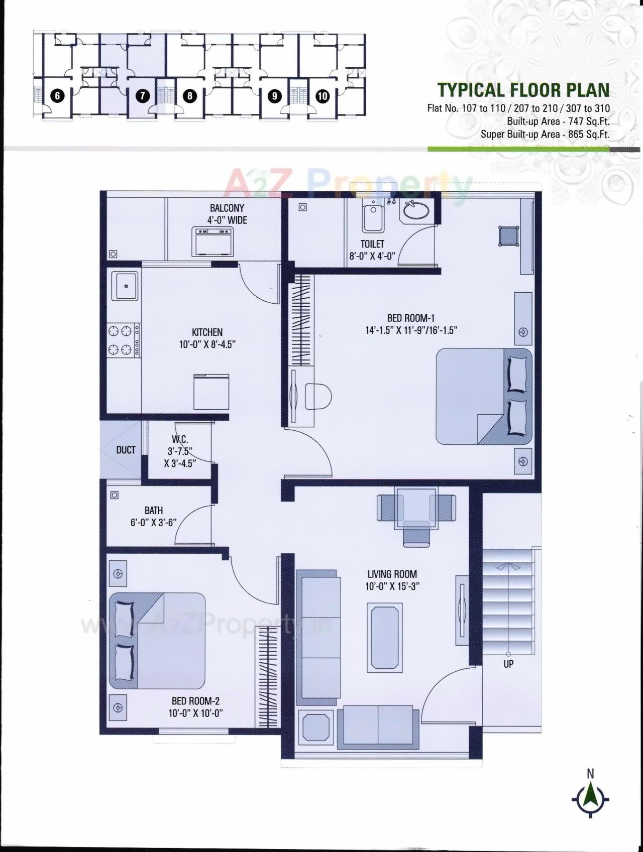 Layout of real estate project Nandanvan S Apartment located at Tarsali, Vadodara, Gujarat