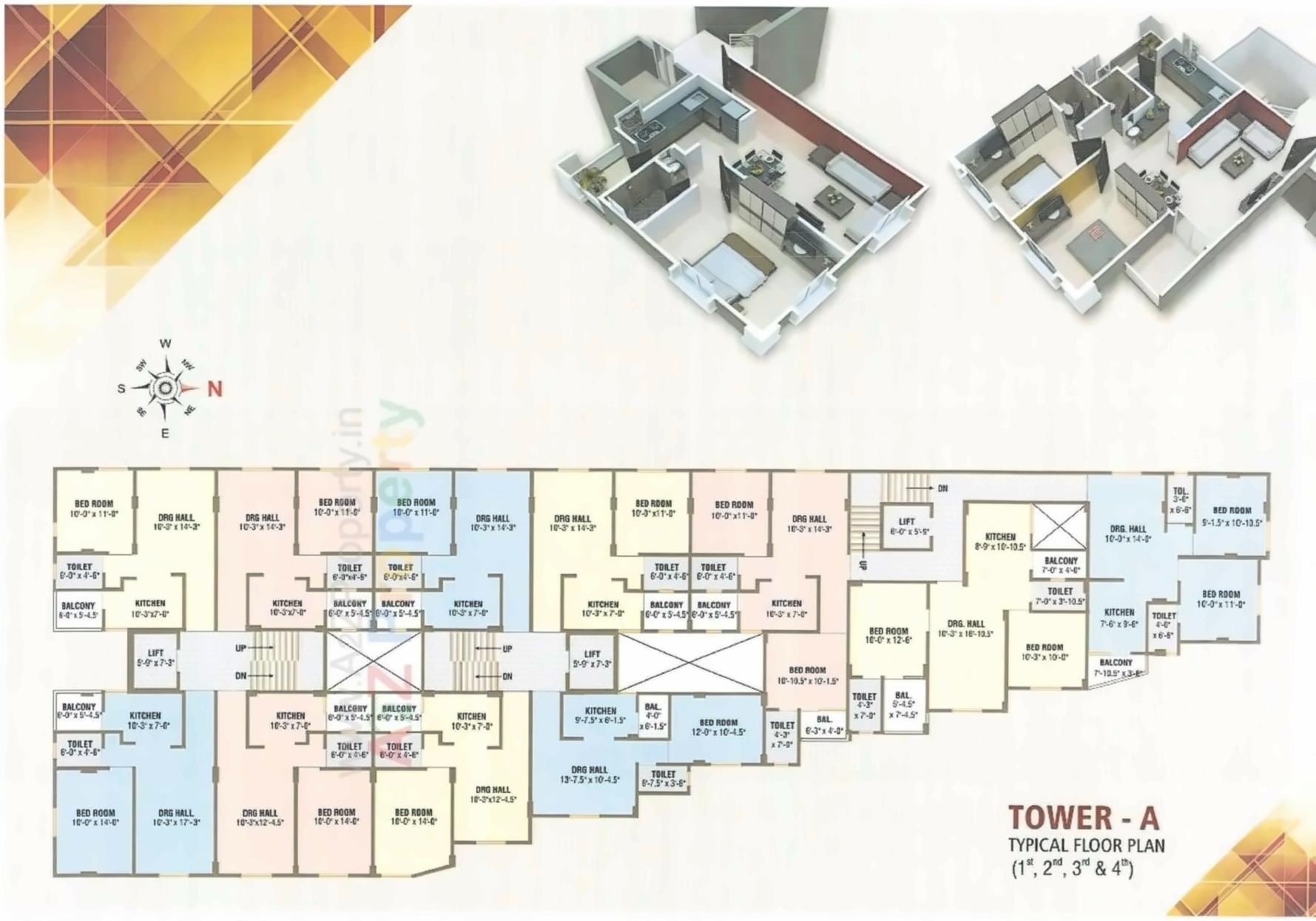 Layout of real estate project Nandish Avenue located at Kalali, Vadodara, Gujarat